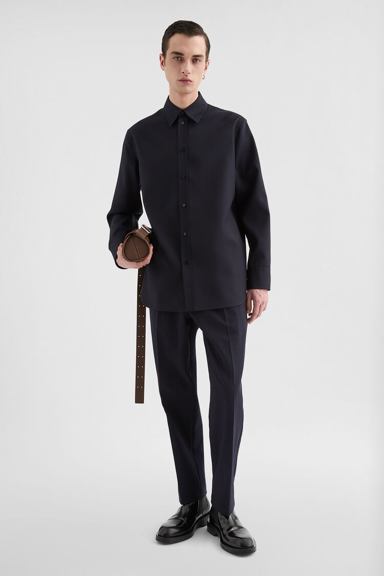 Lightweight Wool Gabardine Shirt - Shirts Lightweight Wool Gabardine Shirt - Shirts - Image 1