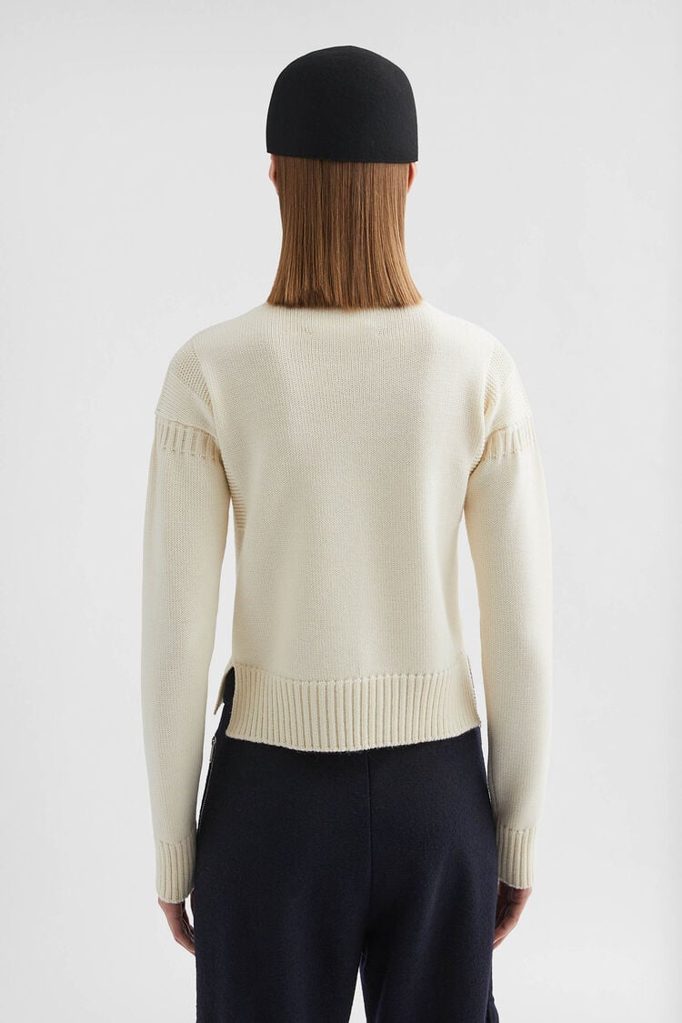 Wool Mock-Neck Sweater - Sweaters Wool Mock-Neck Sweater - Sweaters - Image 4