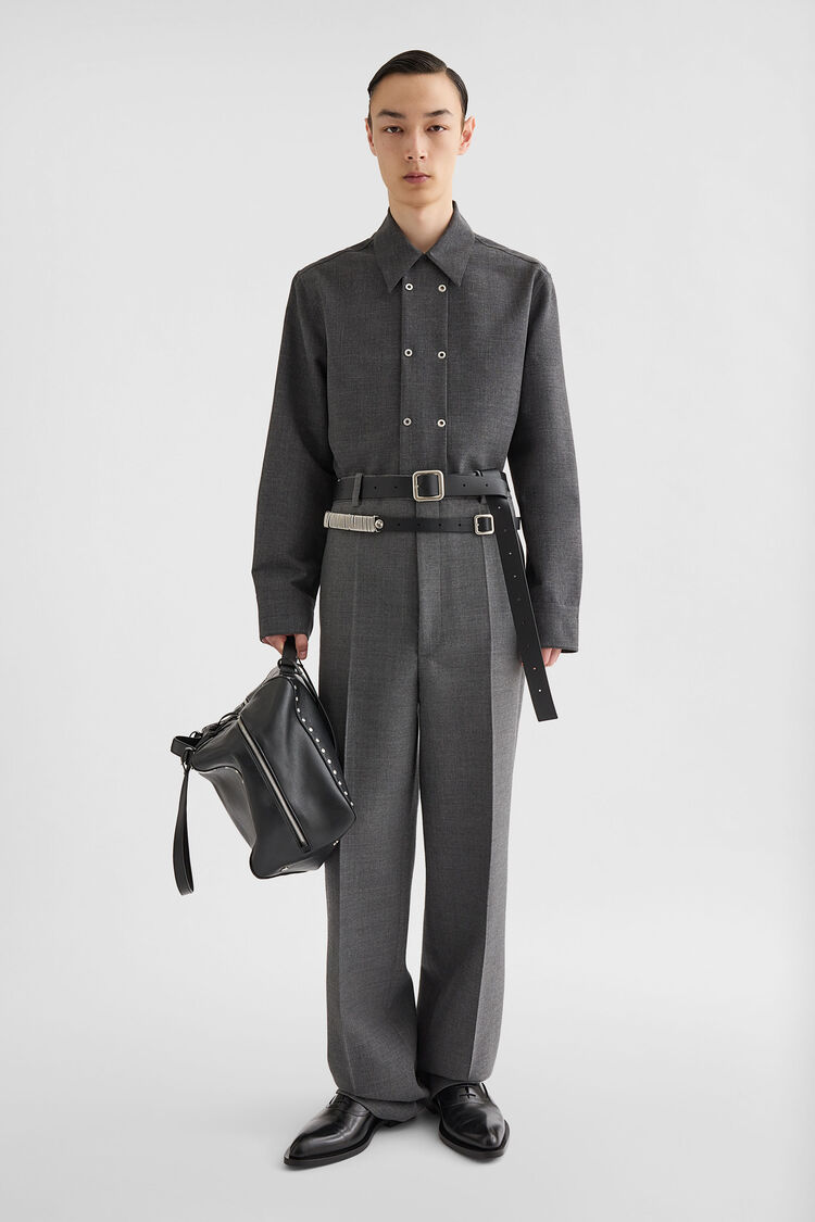 Melanged Wool Shirt - Shirts Melanged Wool Shirt - Shirts - Image 1