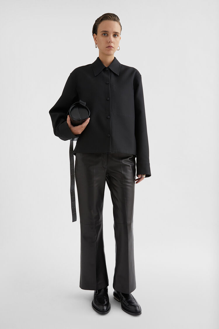 Leather Tailored Trousers - Trousers Leather Tailored Trousers - Trousers - Image 1