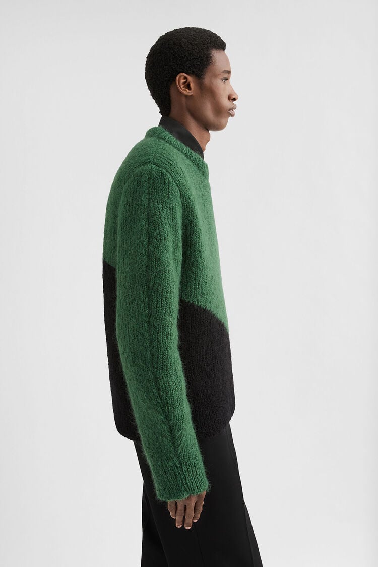 Pullover mit Rundhalsausschnitt aus Wollmischung - Strick Pullover mit Rundhalsausschnitt aus Wollmischung - Strick - Image 2