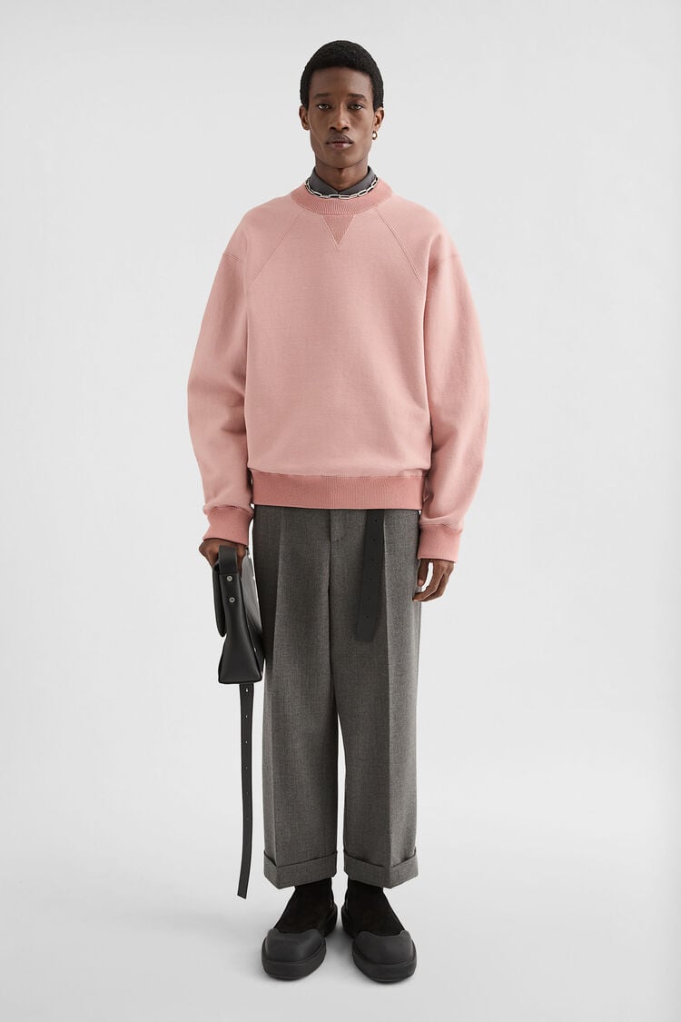 Cotton Terry Crew-Neck Sweatshirt - Sweatshirts Cotton Terry Crew-Neck Sweatshirt - Sweatshirts - Image 1