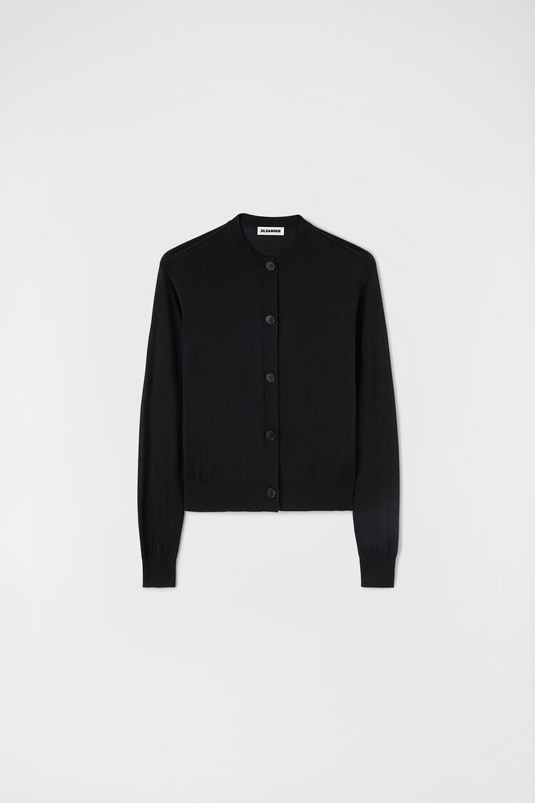Cashmere Blend Crew-Neck Cardigan - Cardigans Cashmere Blend Crew-Neck Cardigan - Cardigans - Image 6
