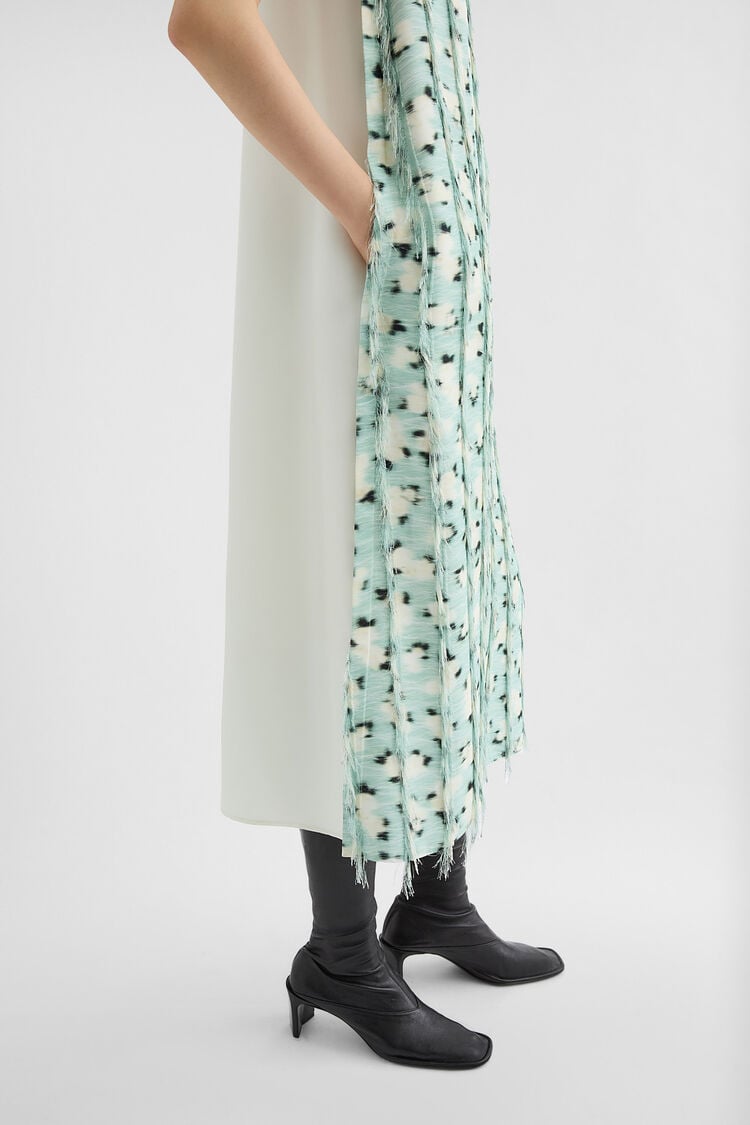Fringed Fil Coupe Printed Dress - Dresses Fringed Fil Coupe Printed Dress - Dresses - Image 3