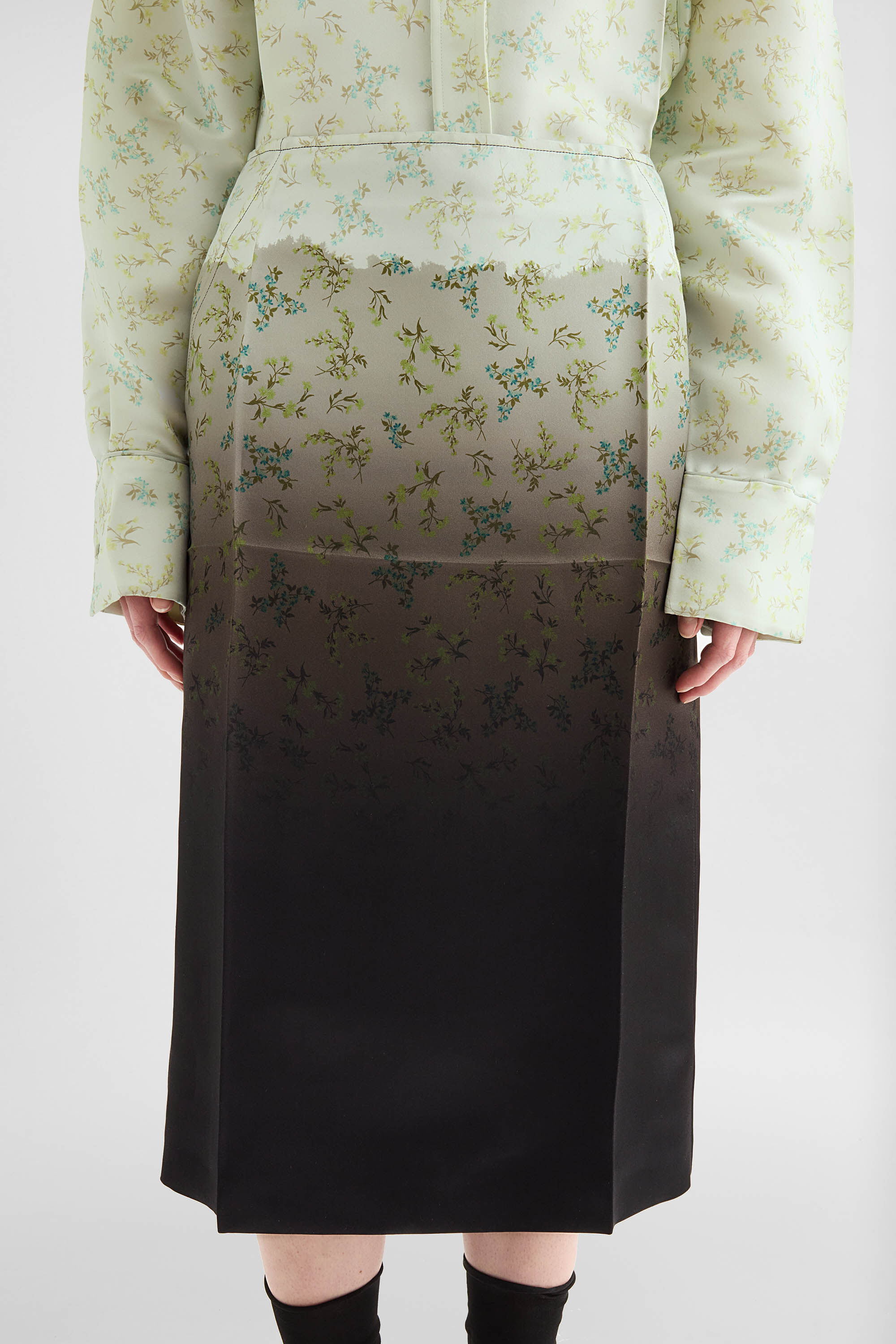 Silk Printed Skirt