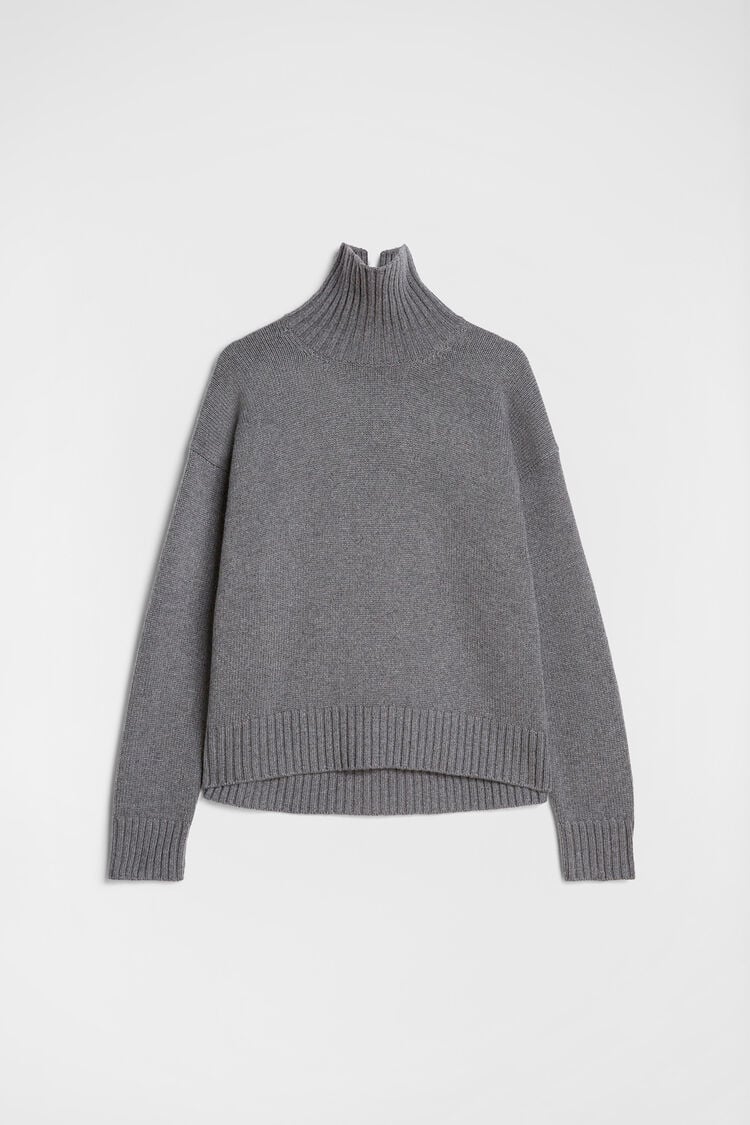 Cashmere Blend High-Neck Sweater - Sweaters Cashmere Blend High-Neck Sweater - Sweaters - Image 5
