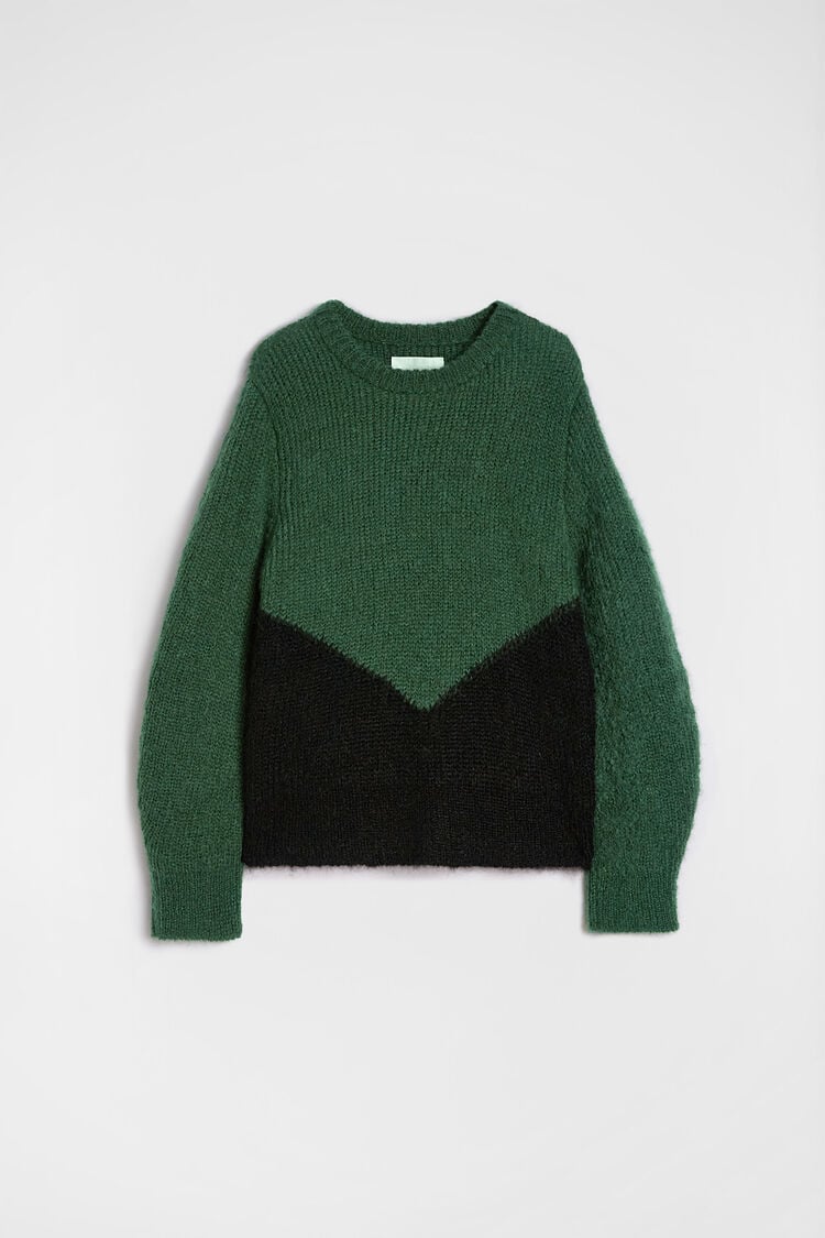 Pullover mit Rundhalsausschnitt aus Wollmischung - Strick Pullover mit Rundhalsausschnitt aus Wollmischung - Strick - Image 5