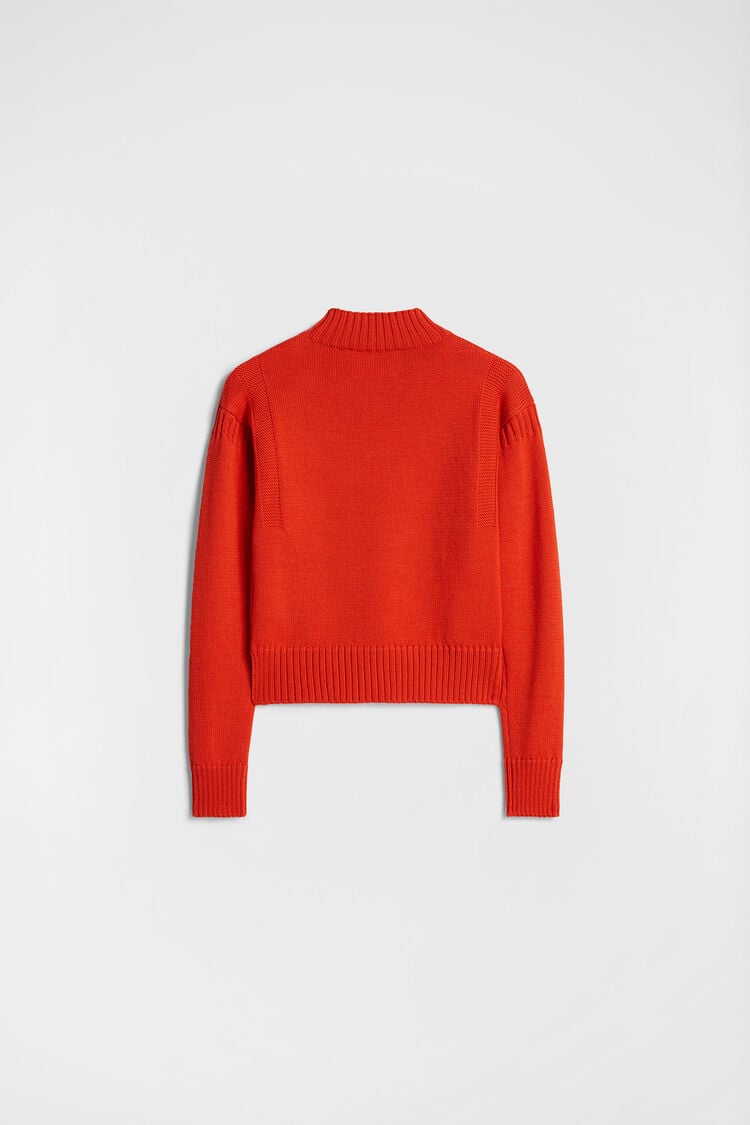 Wool Mock-Neck Sweater - Sweaters Wool Mock-Neck Sweater - Sweaters - Image 7