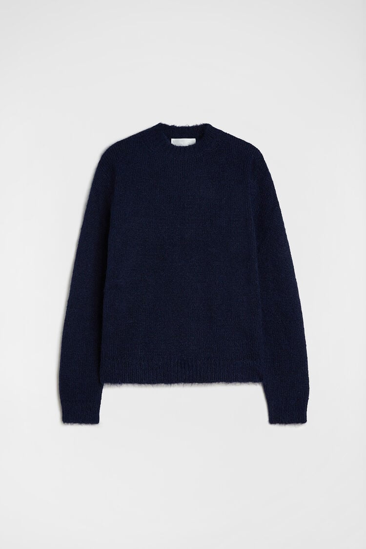 Midweight Wool Crew-Neck Sweater - Sweaters Midweight Wool Crew-Neck Sweater - Sweaters - Image 5