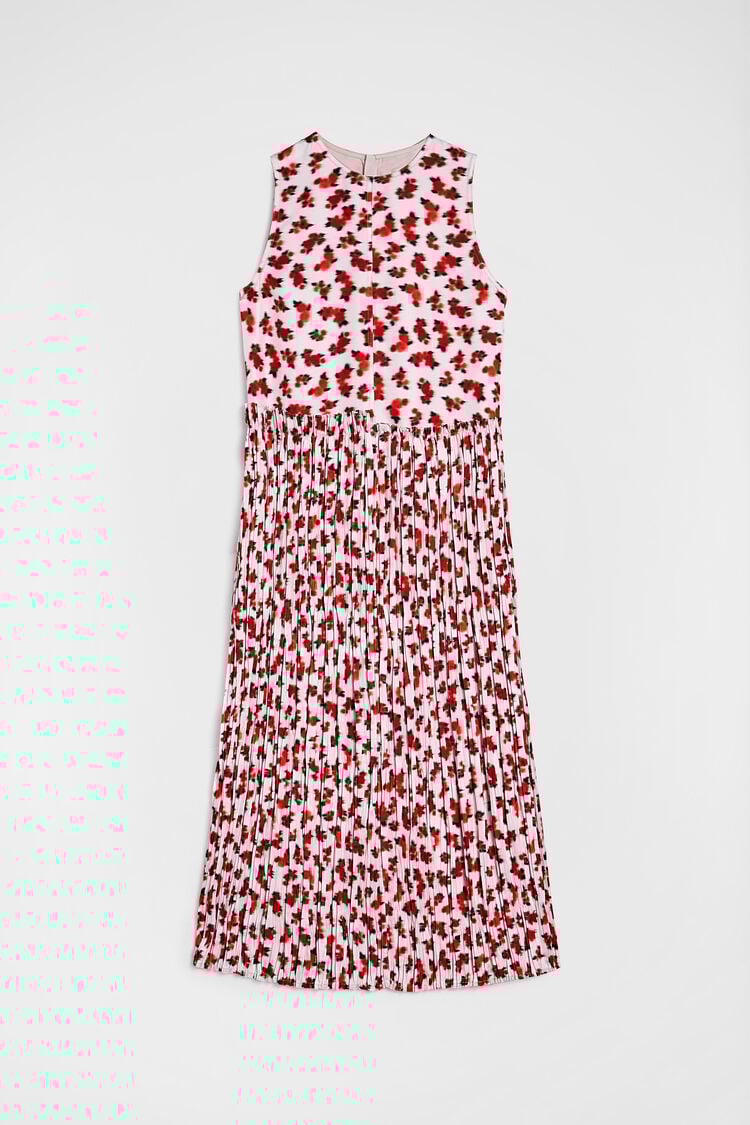 Robe imprimée en viscose fluide - Robes Robe imprimée en viscose fluide - Robes - Image 5