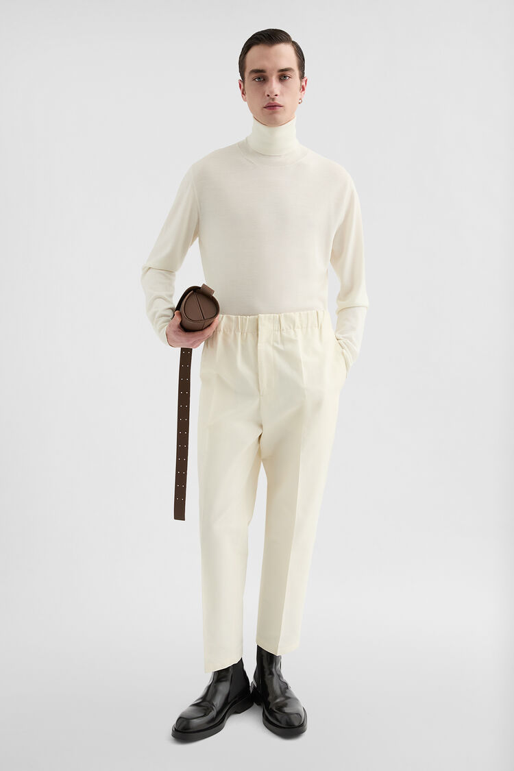 Lightweight Wool High-Neck Sweater - Sweaters Lightweight Wool High-Neck Sweater - Sweaters - Image 1