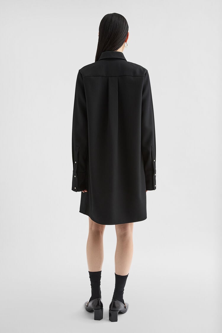 Wool Gabardine Polo Dress - Dresses Wool Gabardine Polo Dress - Dresses - Image 4