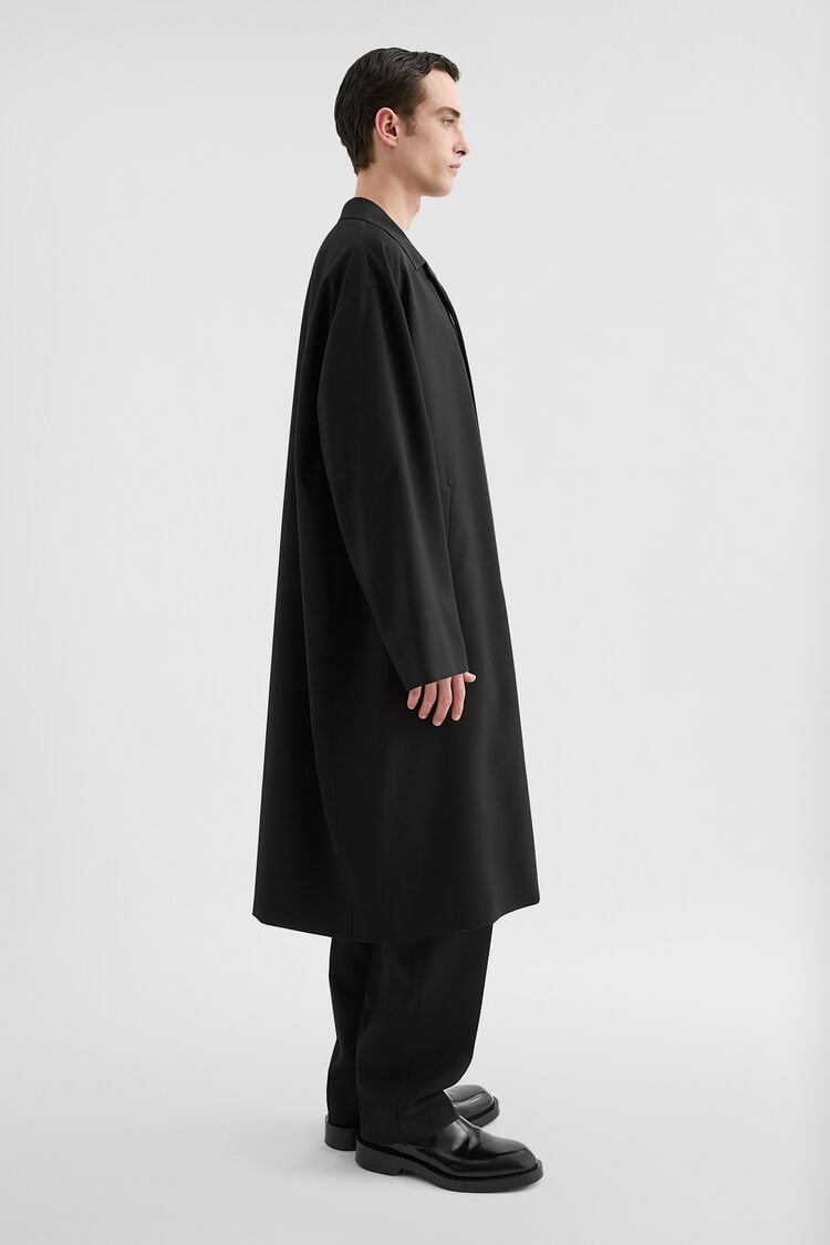 Lightweight Wool Gabardine Coat - Coats Lightweight Wool Gabardine Coat - Coats - Image 2