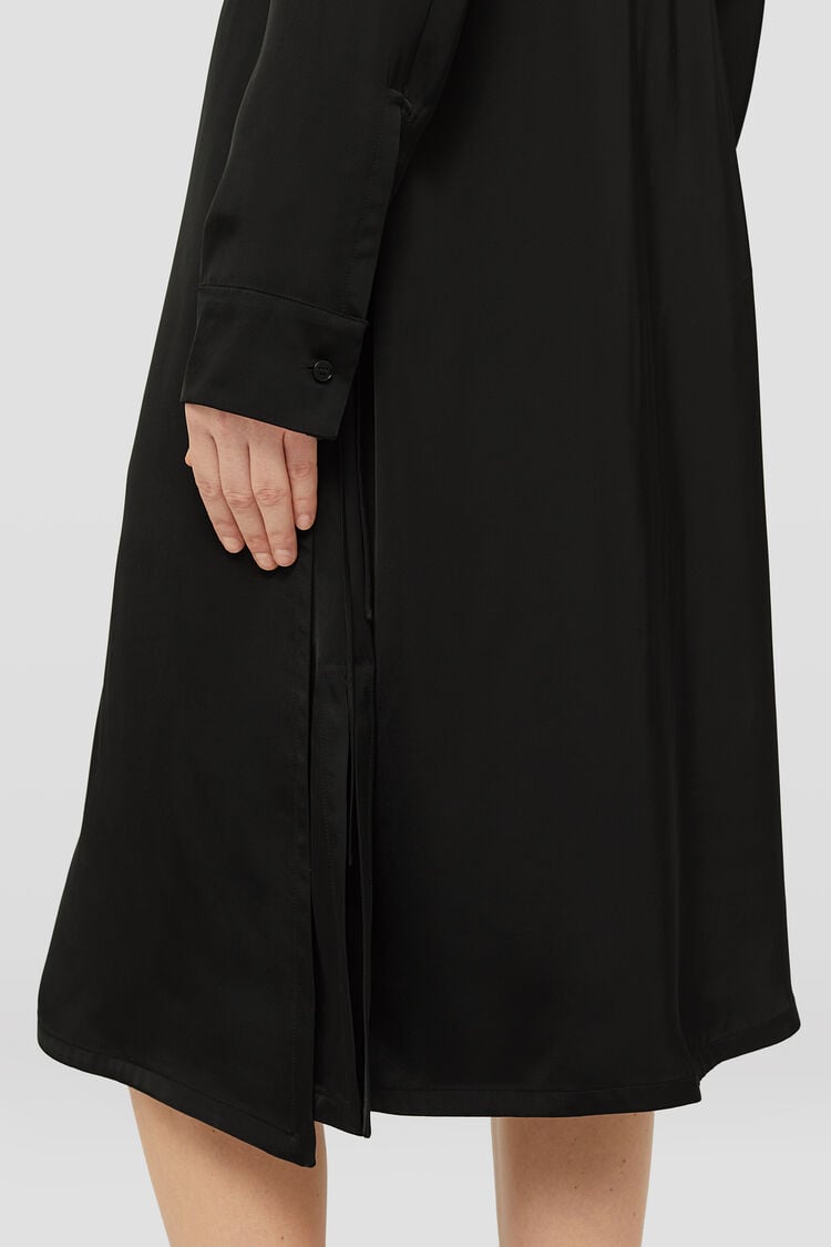 Fluid Viscose Shirt Dress - Dresses Fluid Viscose Shirt Dress - Dresses - Image 3