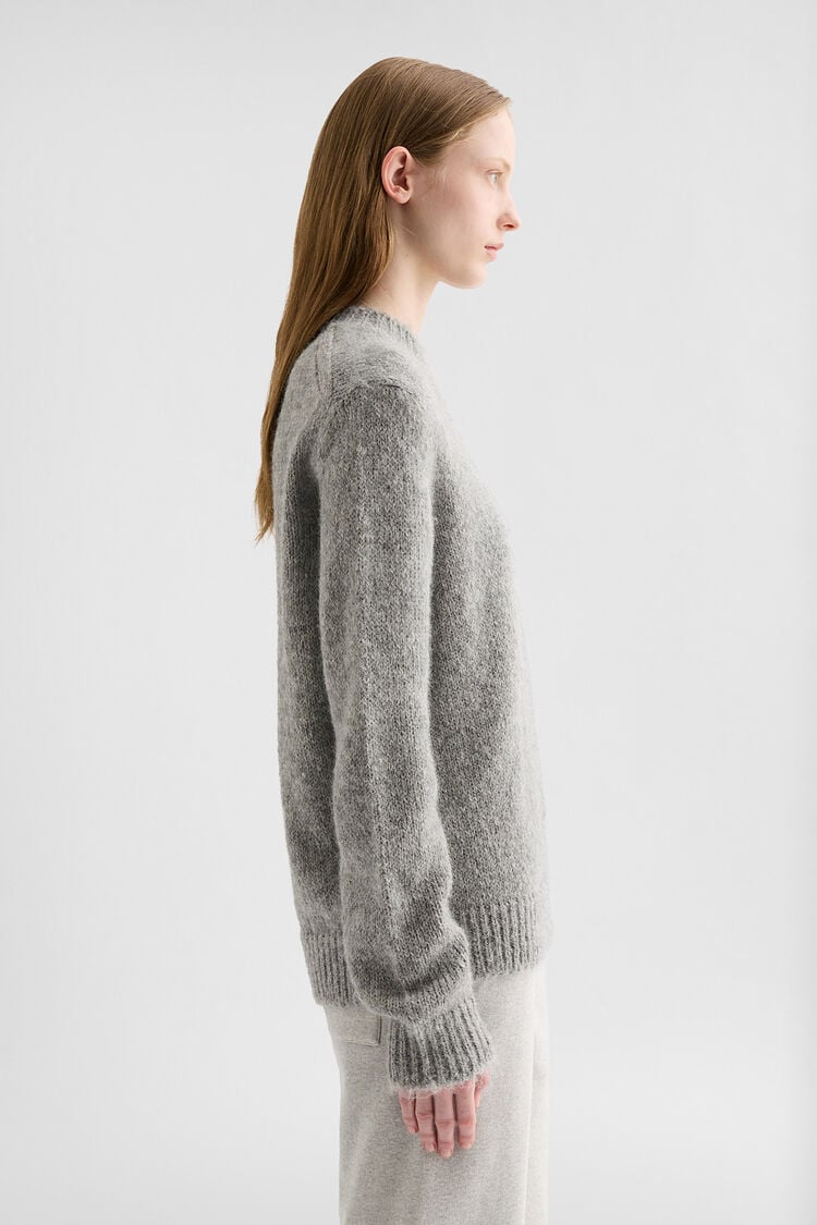 Midweight Wool Crew-Neck Sweater - Sweaters Midweight Wool Crew-Neck Sweater - Sweaters - Image 2