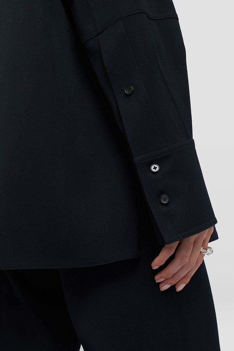Chemise en gabardine de laine légère - Chemises Chemise en gabardine de laine légère - Chemises - Image 3