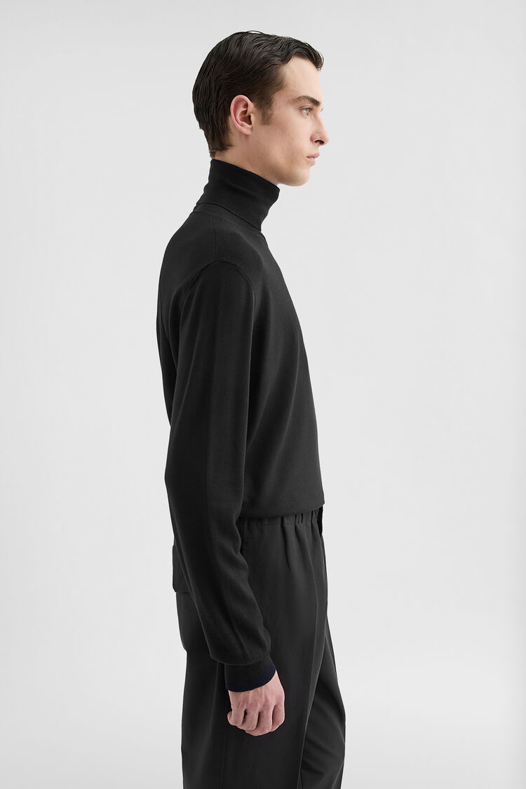 Maglione a collo alto in lana leggera - Maglioni Maglione a collo alto in lana leggera - Maglioni - Image 2