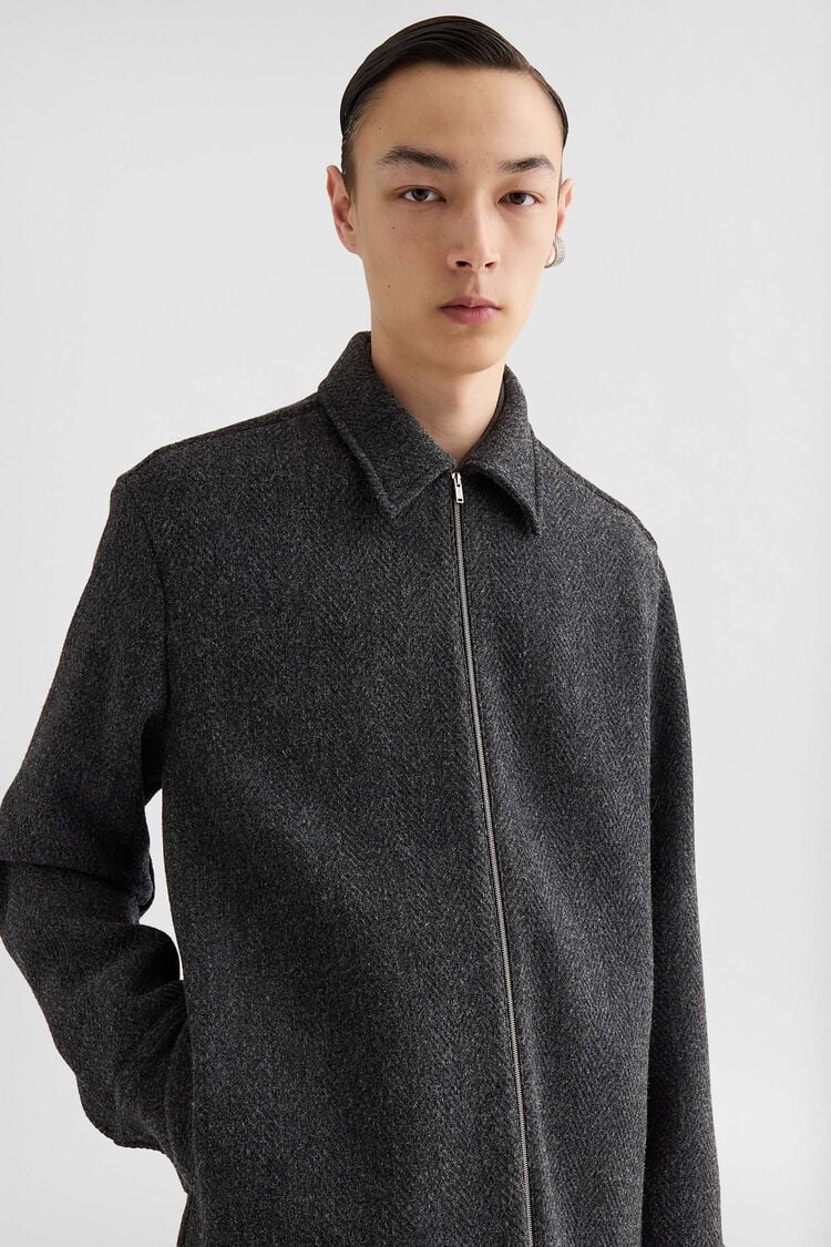 Wool Chevron Overshirt - Jackets Wool Chevron Overshirt - Jackets - Image 3