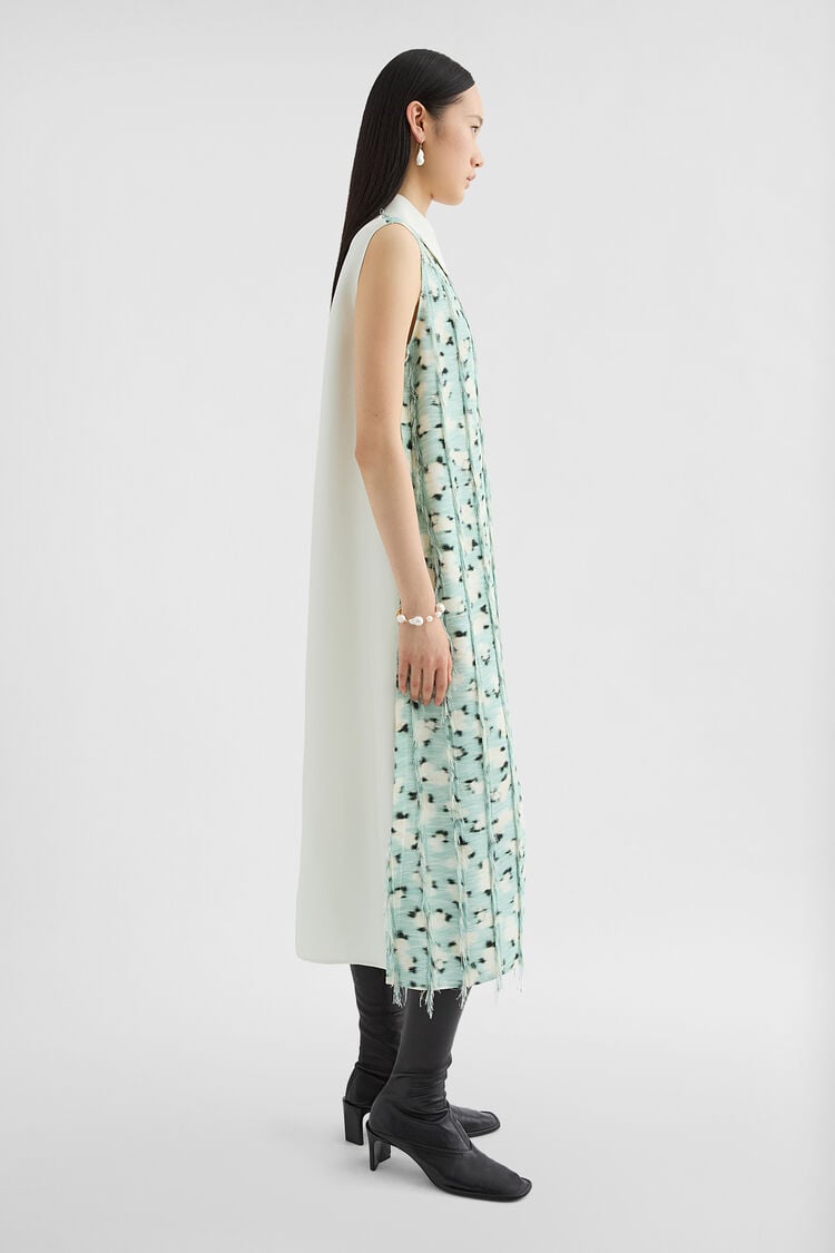 Fringed Fil Coupe Printed Dress - Dresses Fringed Fil Coupe Printed Dress - Dresses - Image 2