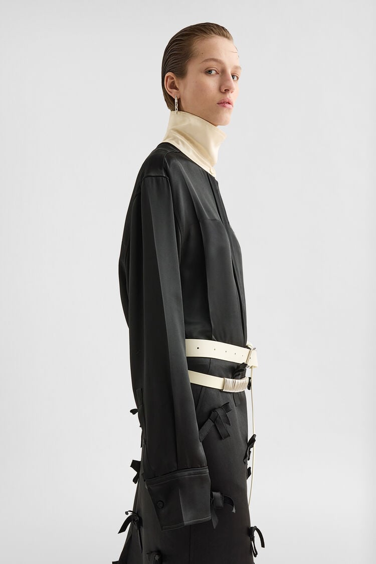 Fluid Satin Shirt - Shirts Fluid Satin Shirt - Shirts - Image 3