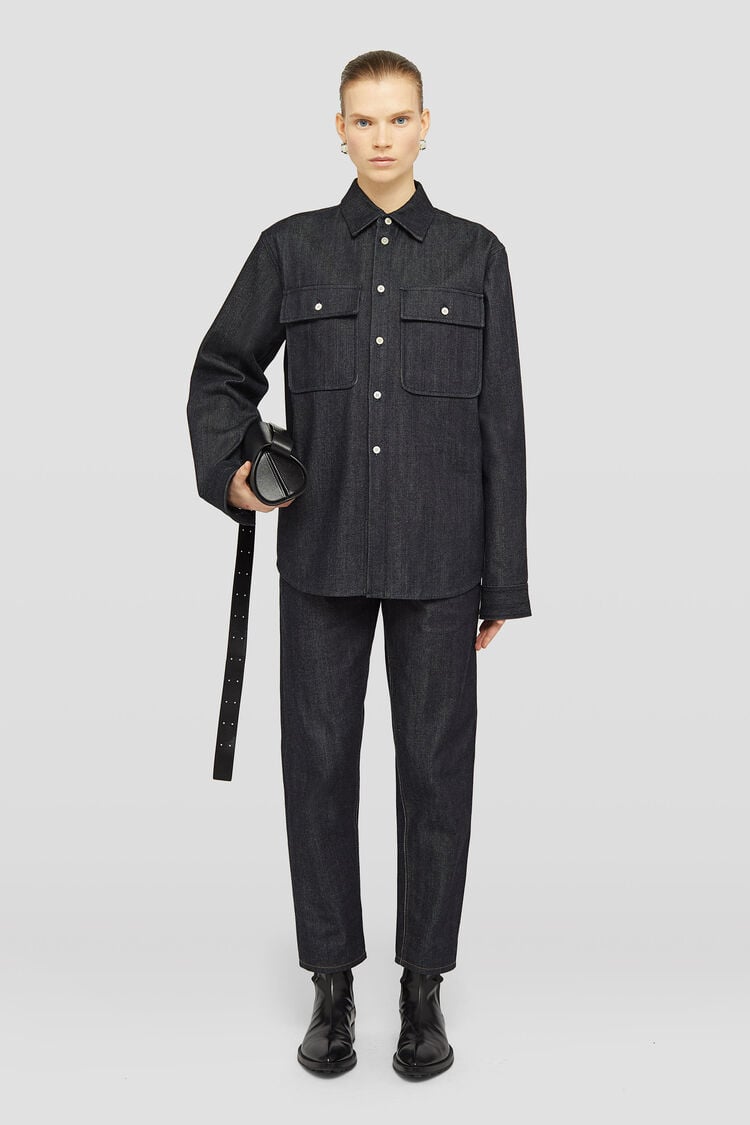 Twisted Denim Trousers - Trousers Twisted Denim Trousers - Trousers - Image 1