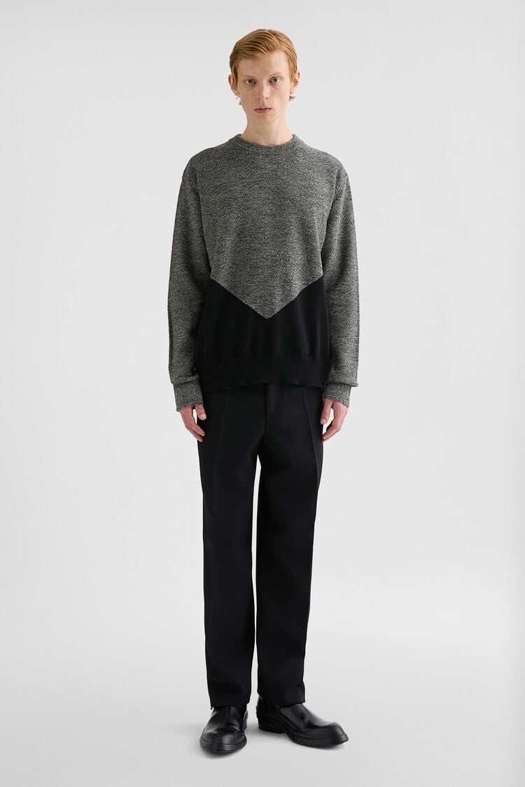 Wool Crew-Neck Sweater - Sweaters Wool Crew-Neck Sweater - Sweaters - Image 1