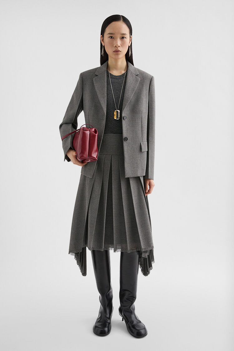 Wool Canvas Tailored Jacket - Jackets Wool Canvas Tailored Jacket - Jackets - Image 1