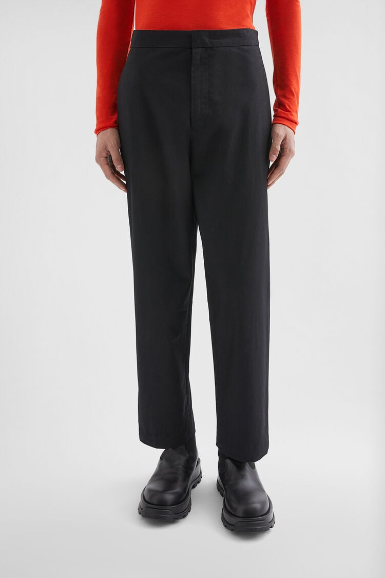 Hose mit schmal zulaufendem Bein aus Baumwolle - Hosen Hose mit schmal zulaufendem Bein aus Baumwolle - Hosen - Image 2