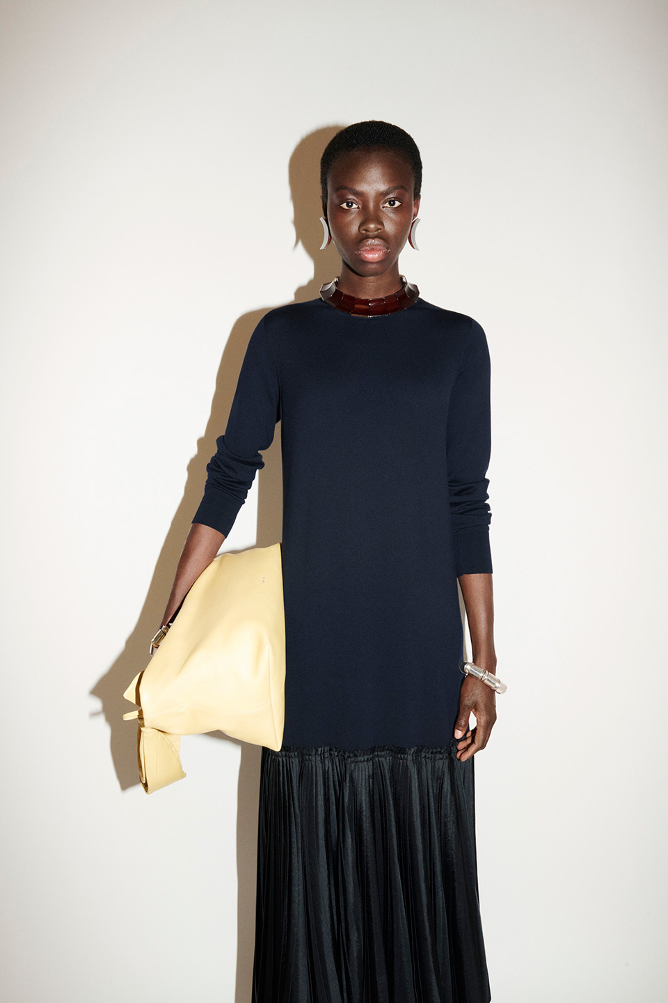 【ぼた餅】さま【JIL SANDER】ジルサンダー 39 コットン 長袖ドレスシ women's<br> resort