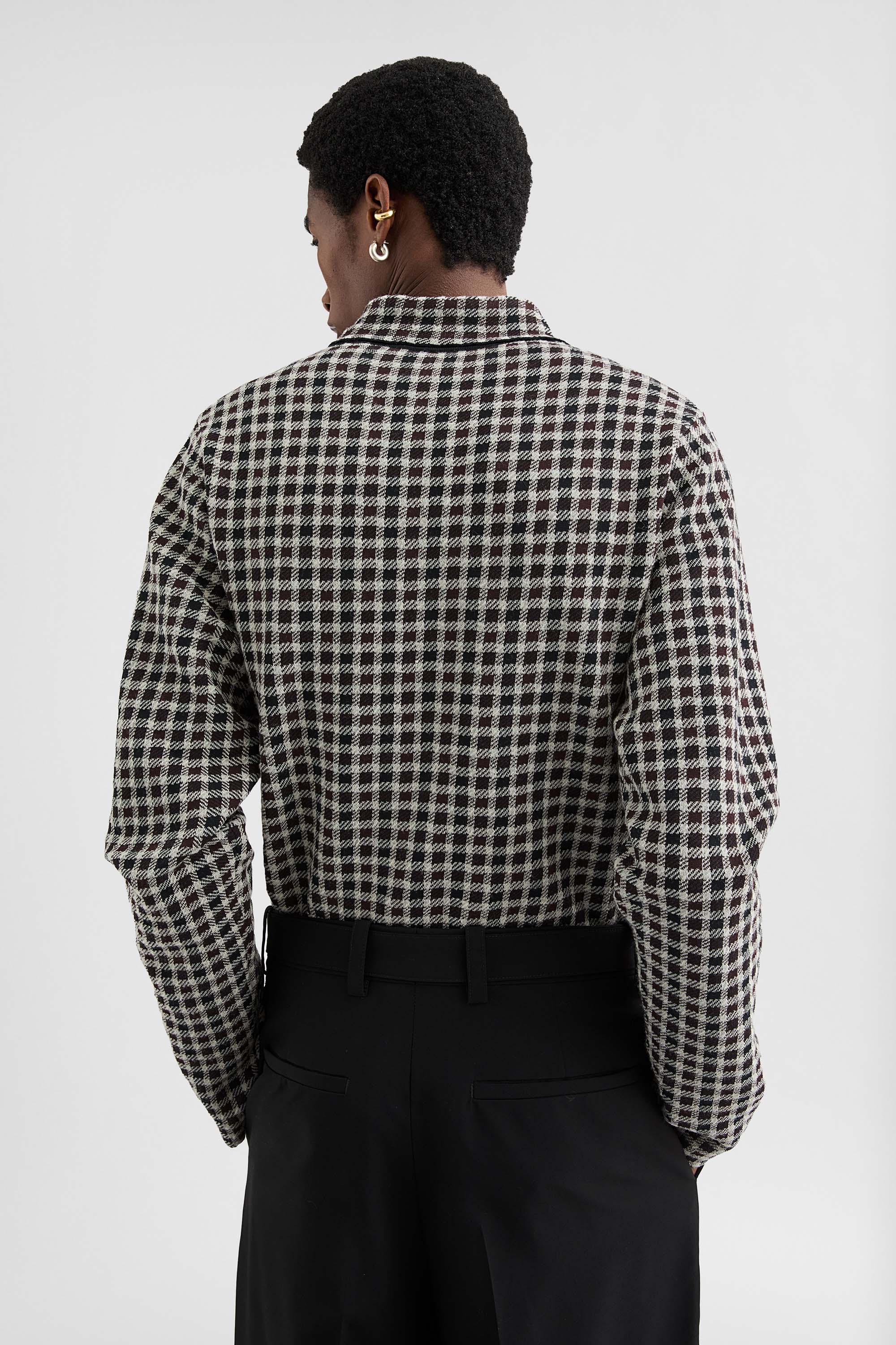 ウールブレンド ジップアップシャツ メンズ | Jil Sander 公式