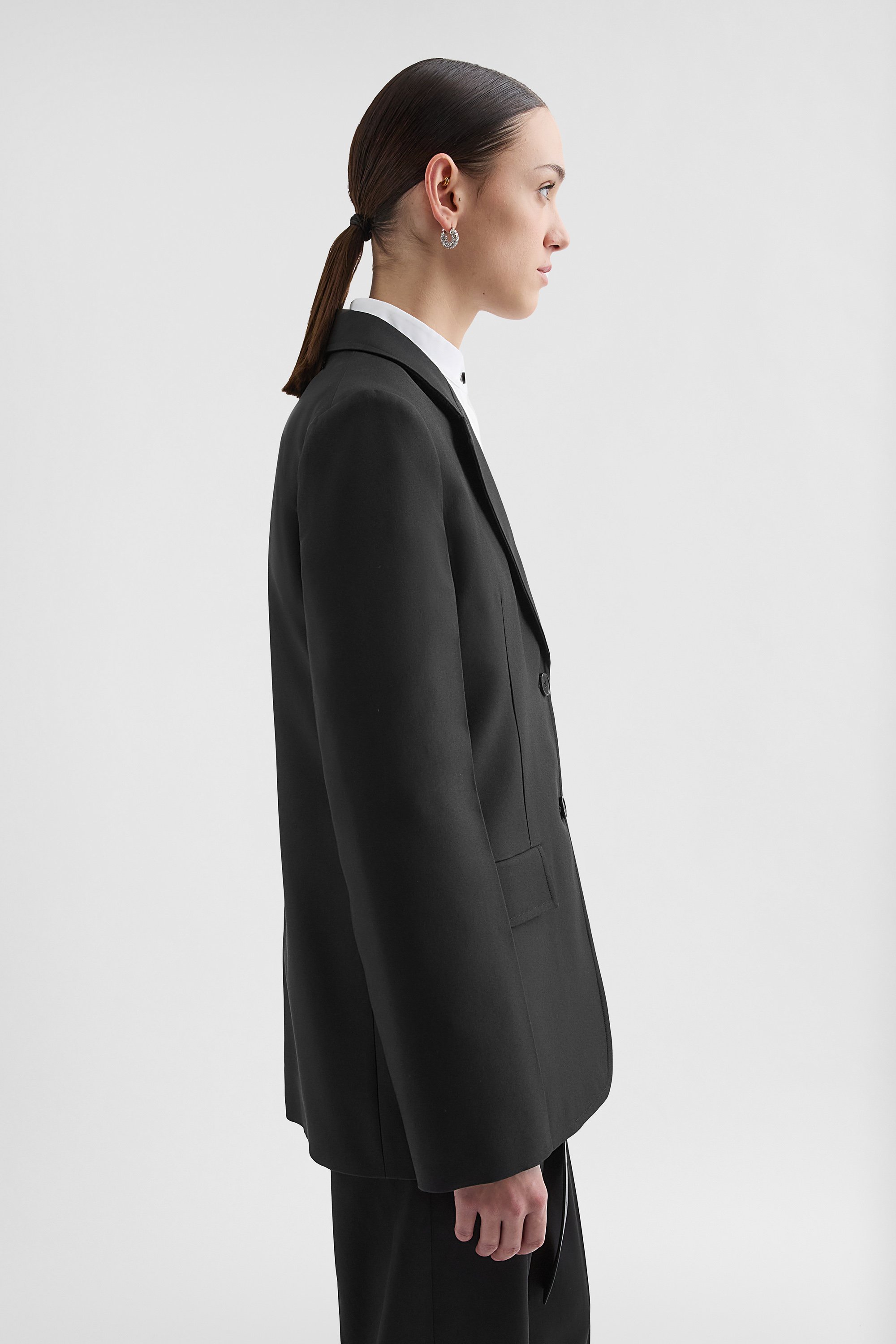 Veste tailleur en gabardine technique - Vestes - Image 2