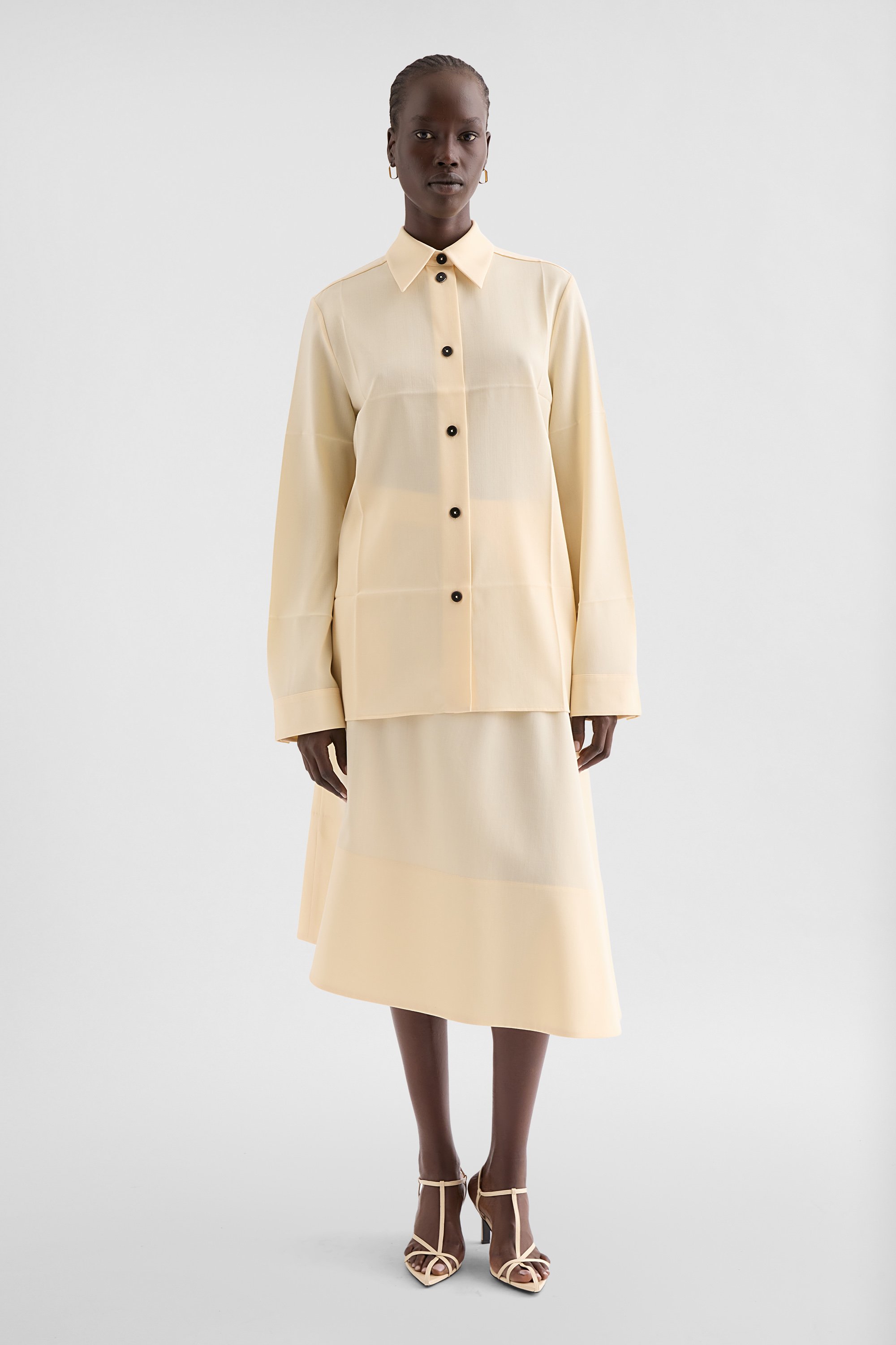 Lightweight Wool Gabardine Shirt - Shirts - Image 1