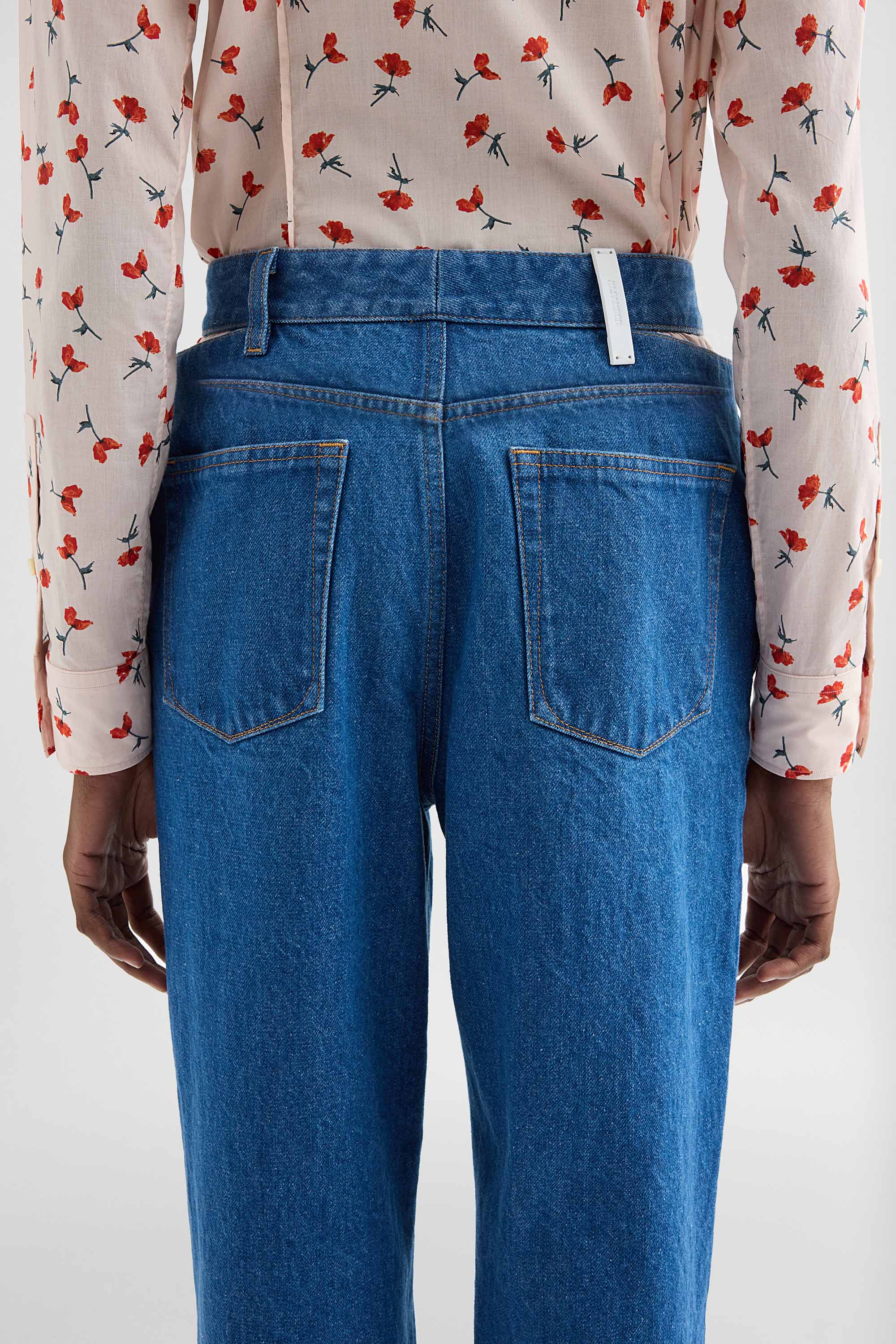 Denim Cut-Out Trousers Woman | Jil Sander Official Online Store
