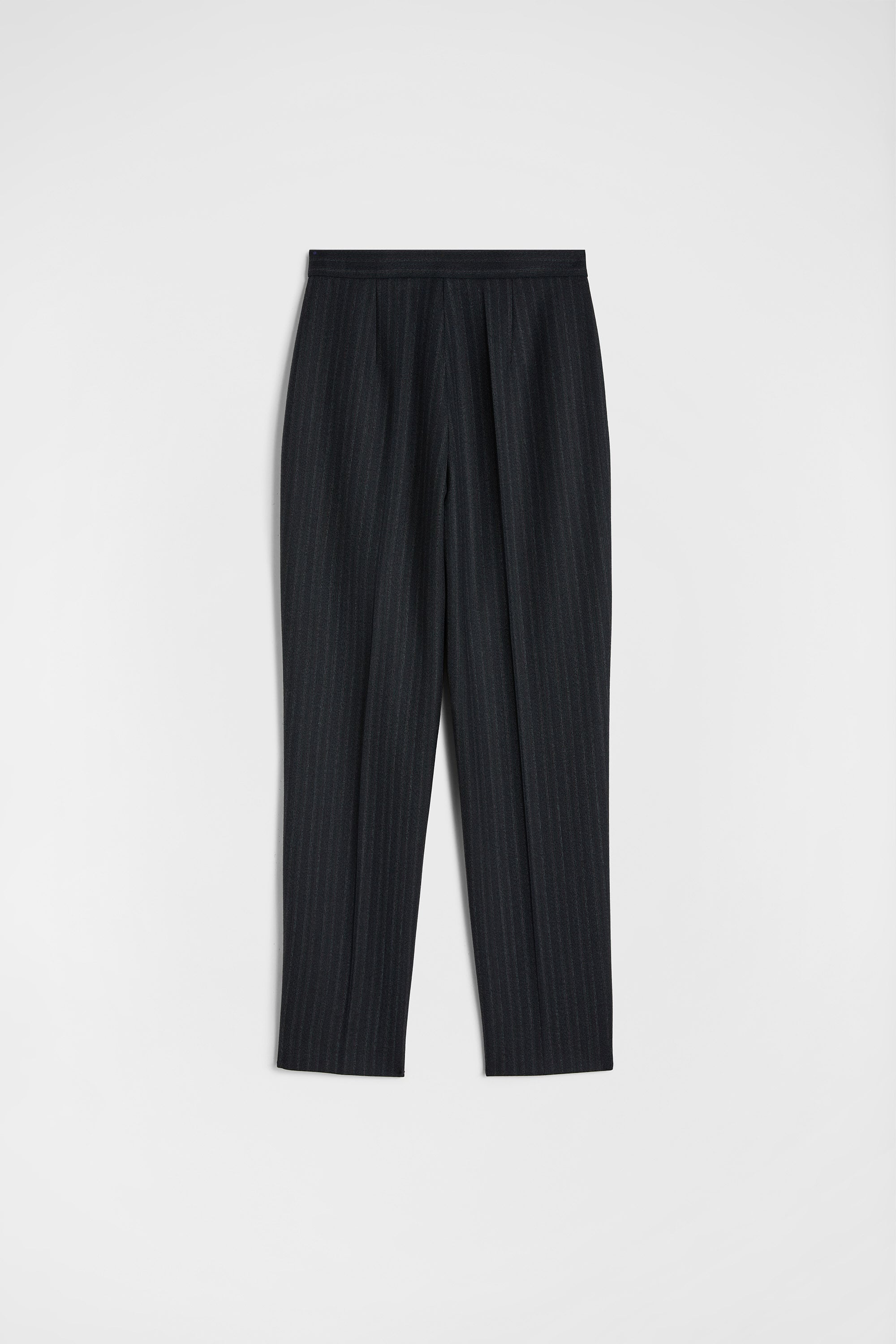 Wool Pinstripe Trousers 7
