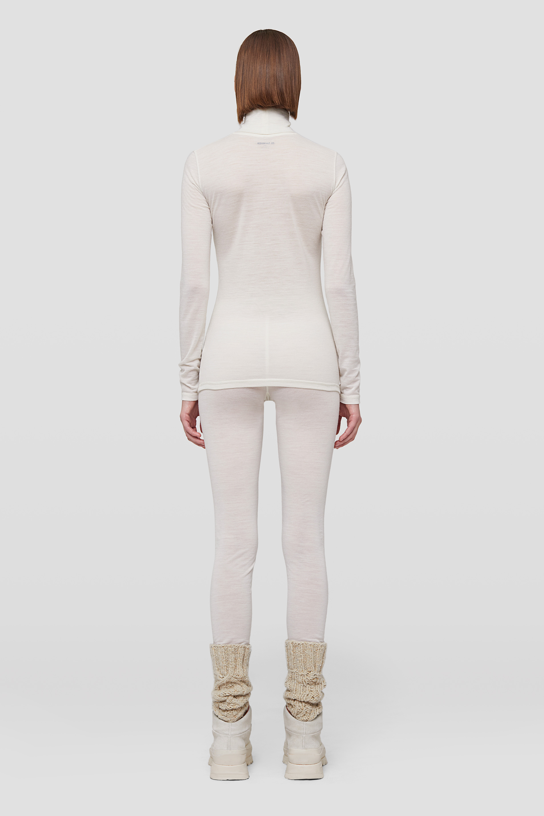 Lightweight Wool Blend Leggings - Trousers - Image 3