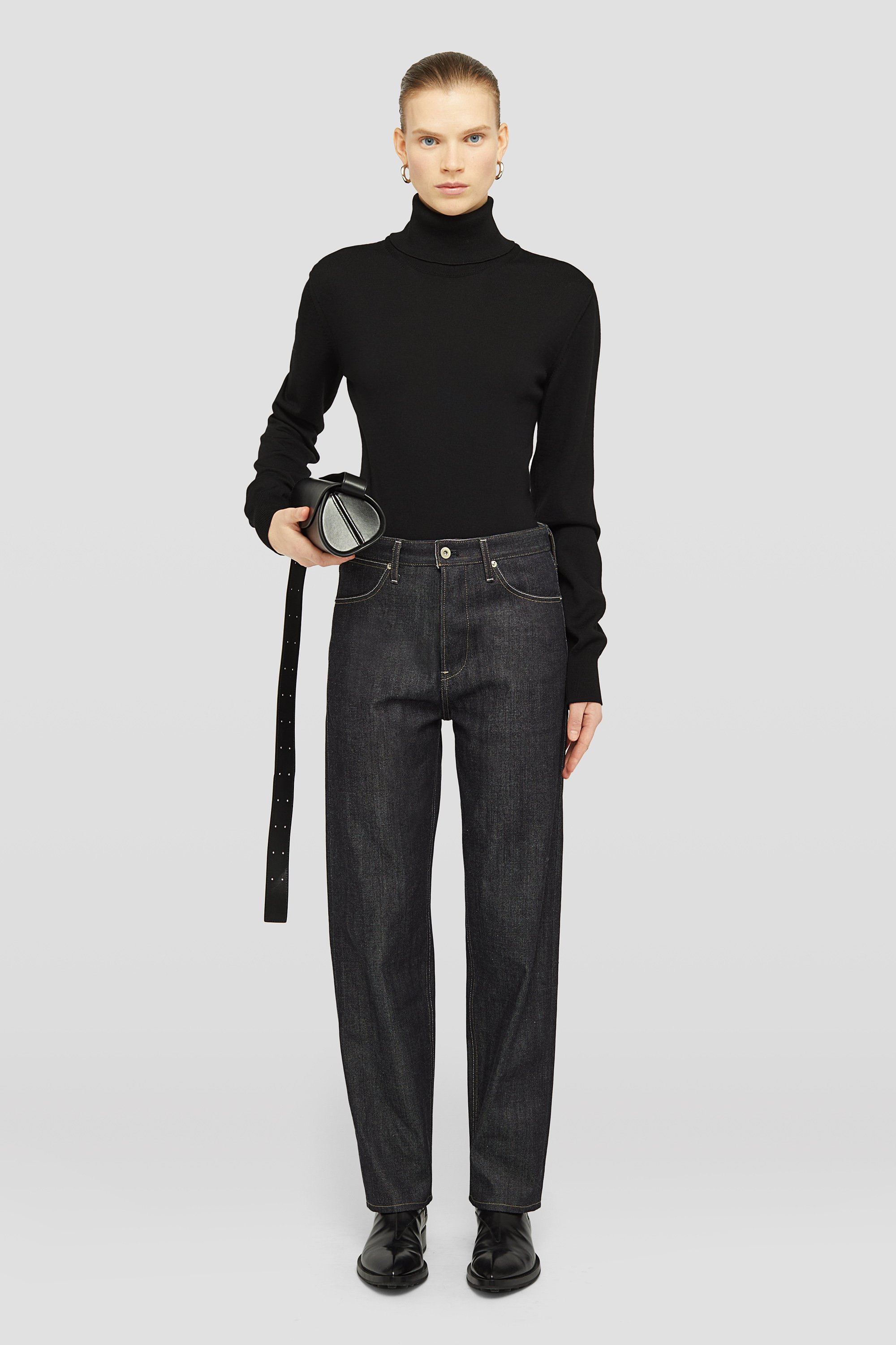 Regular Denim Trousers - Trousers - Image 1
