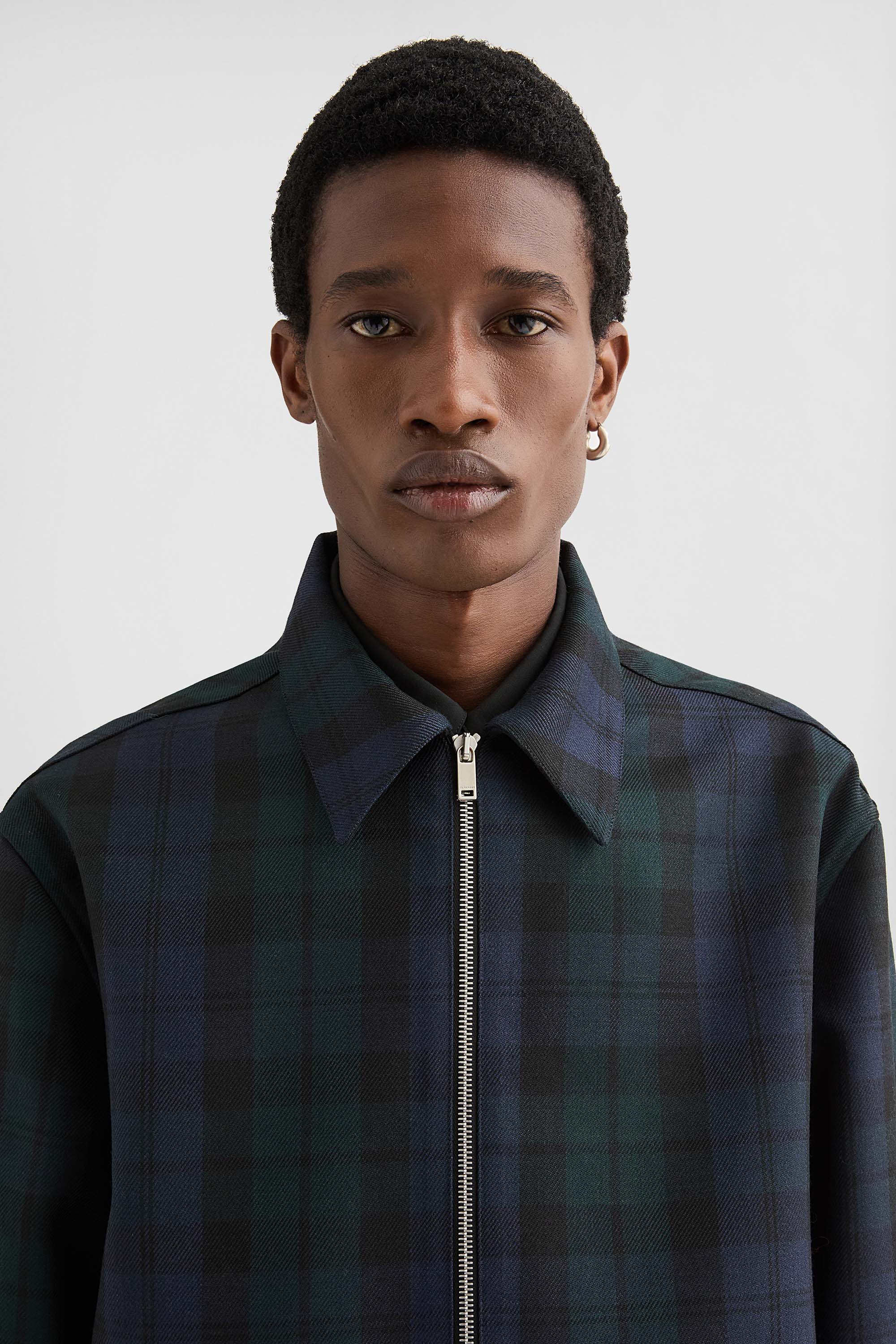 Wool Zip-Up Shirt Man | Jil Sander Official Online Store