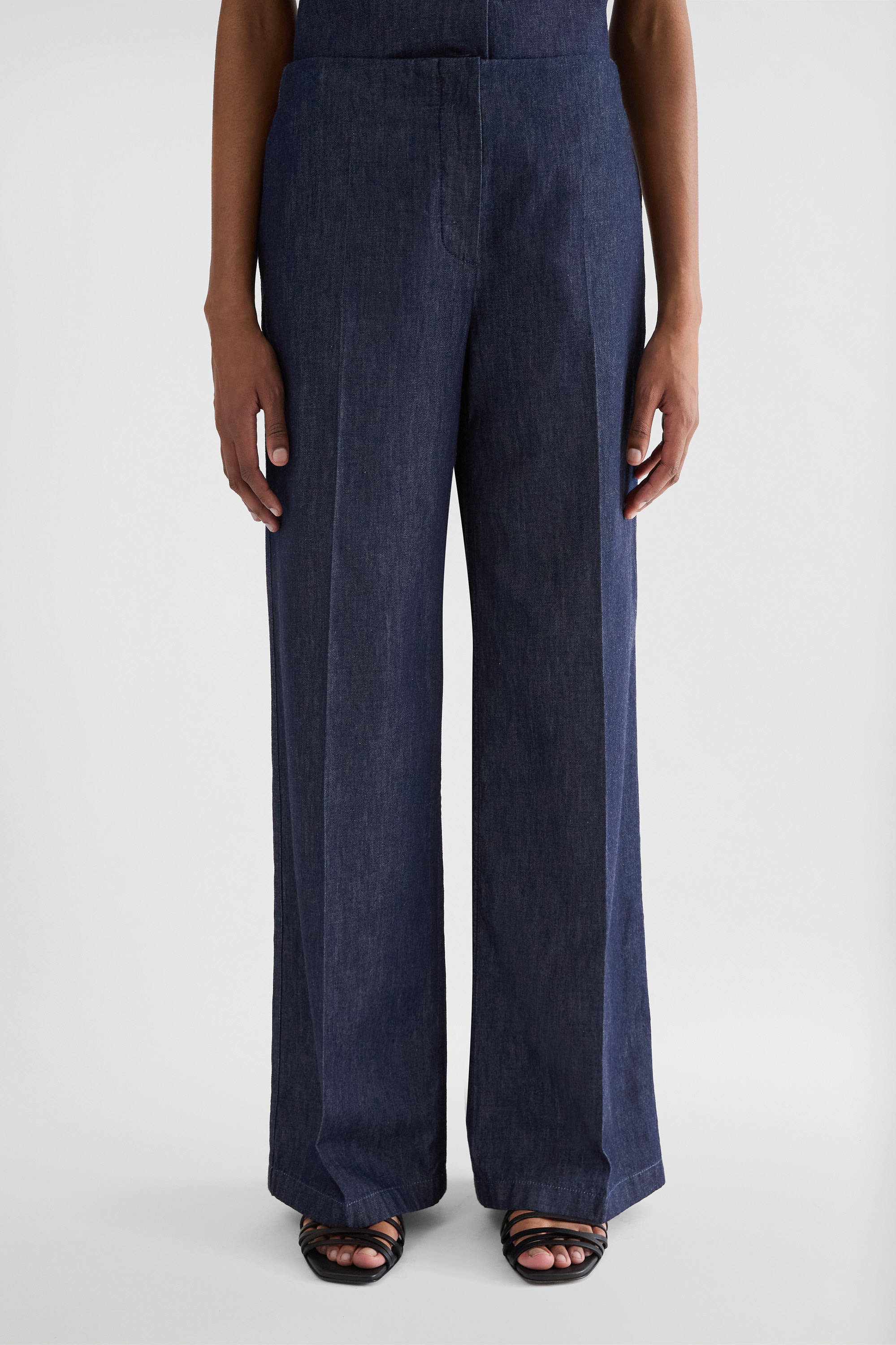 Cotton Chambray Trousers Woman | Jil Sander Official Online Store