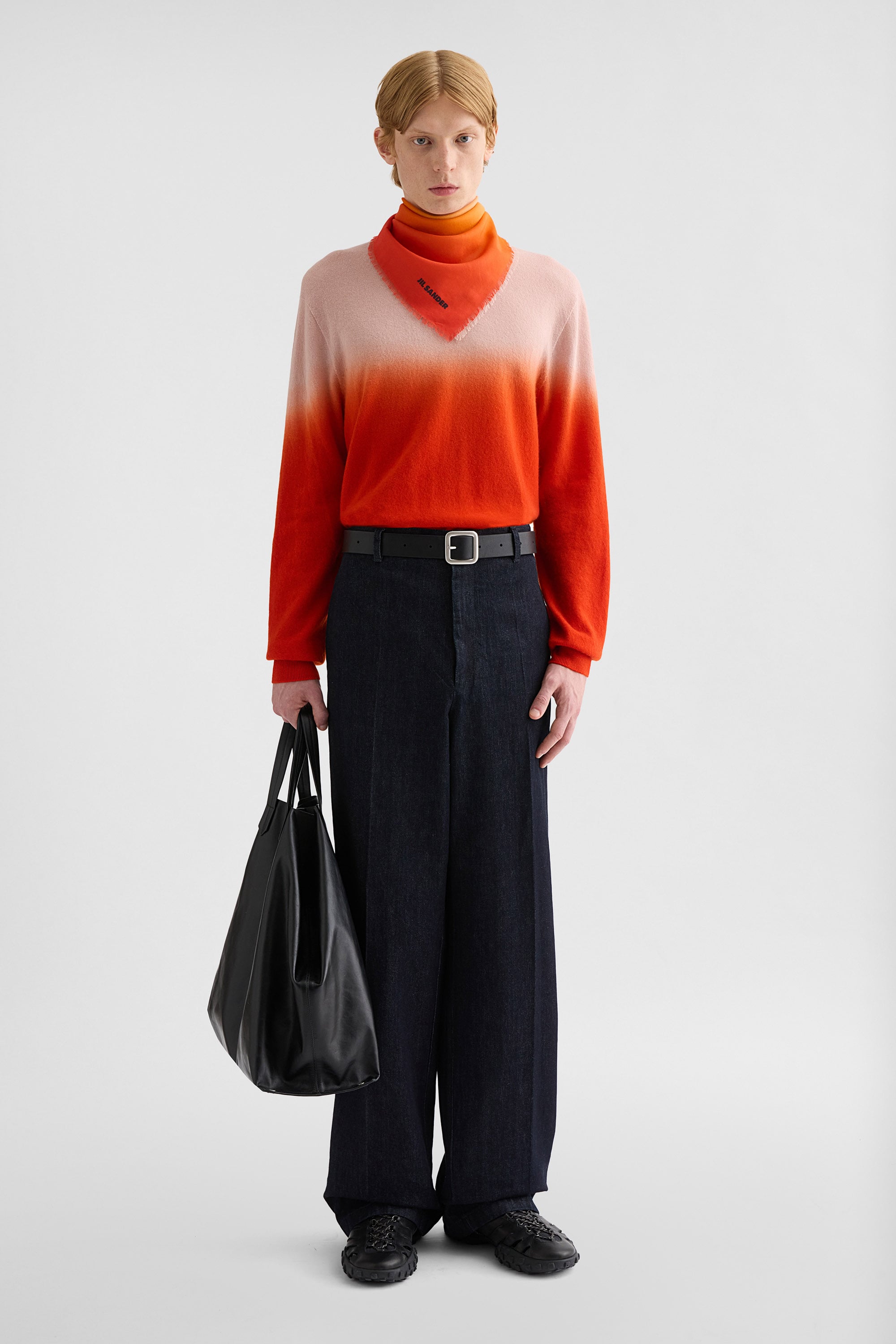 Lightweight Wool Crew-Neck Sweater Man | Jil Sander Official