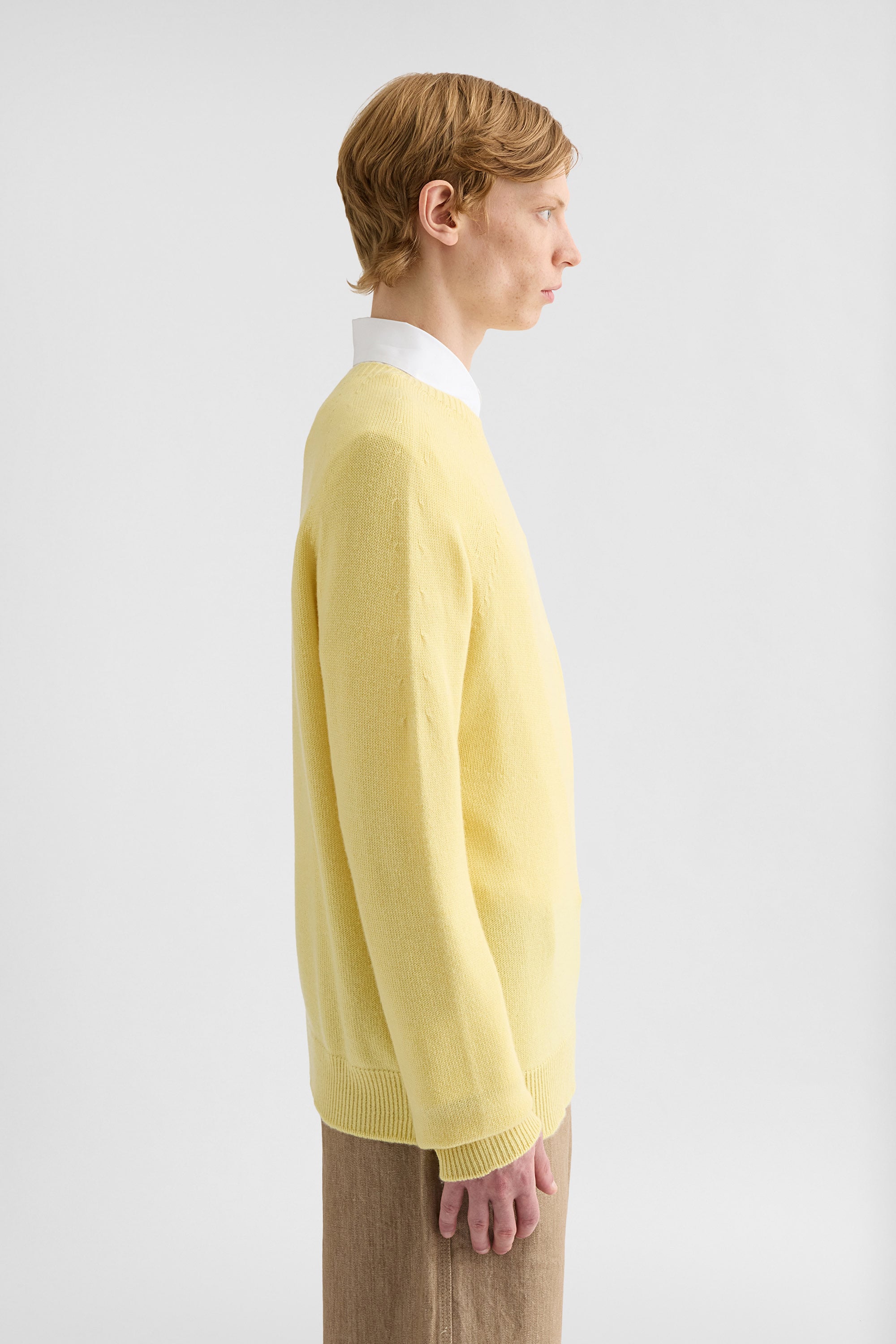 カシミヤ ブレンド クルーネックセーター メンズ | Jil Sander 公式