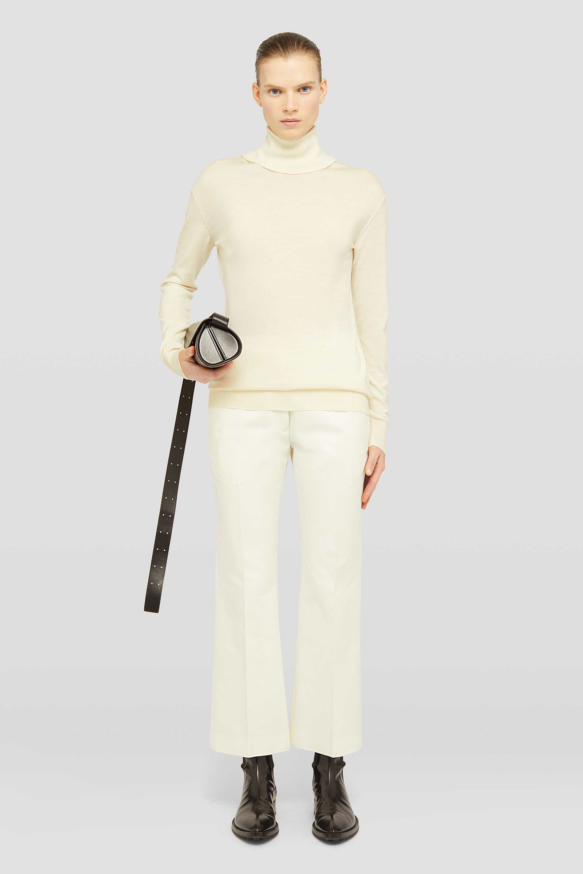 Lightweight Wool High-Neck Sweater - Sweaters - Image 1
