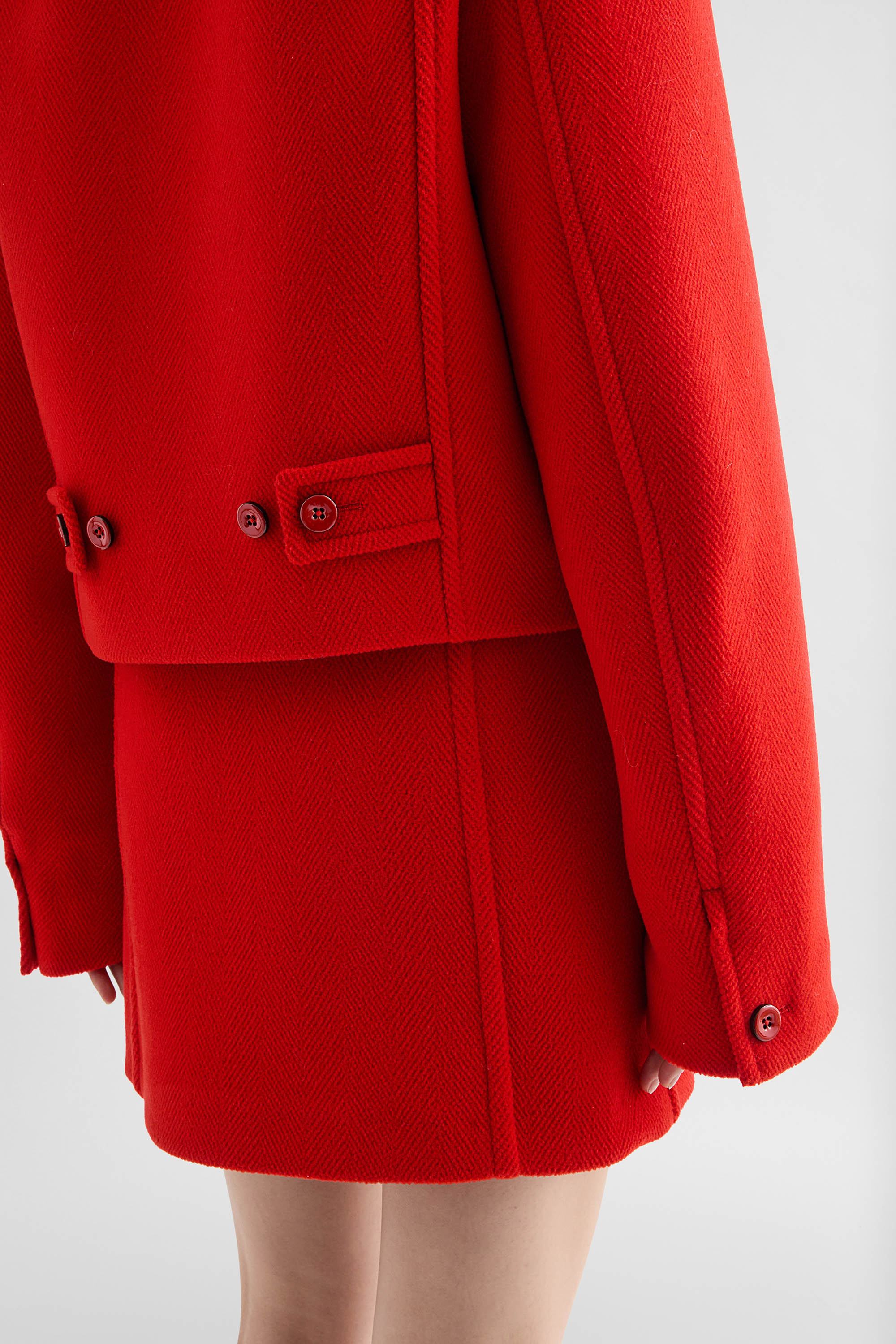 Wool Chevron Jacket - Jackets - Image 4