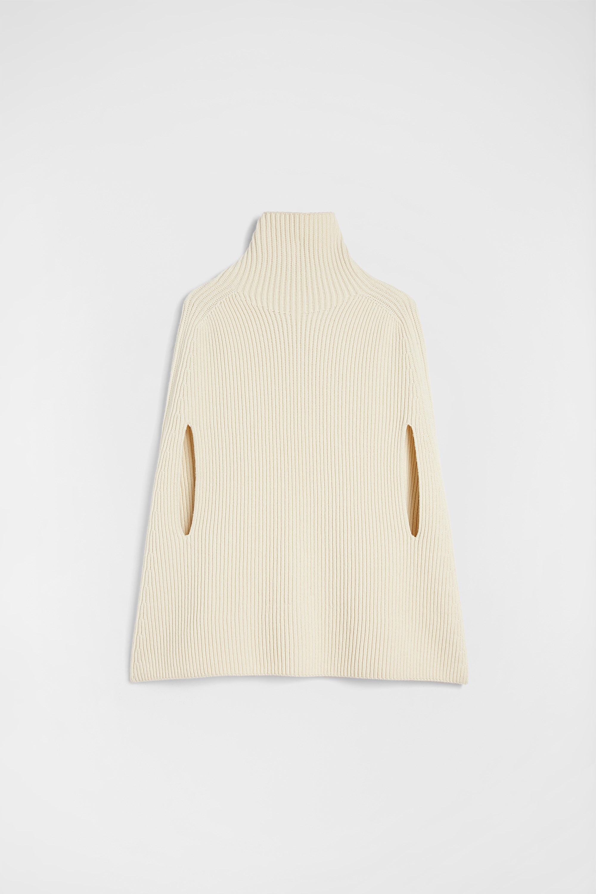 Midweight Wool High-Neck Cape Woman | Jil Sander Official
