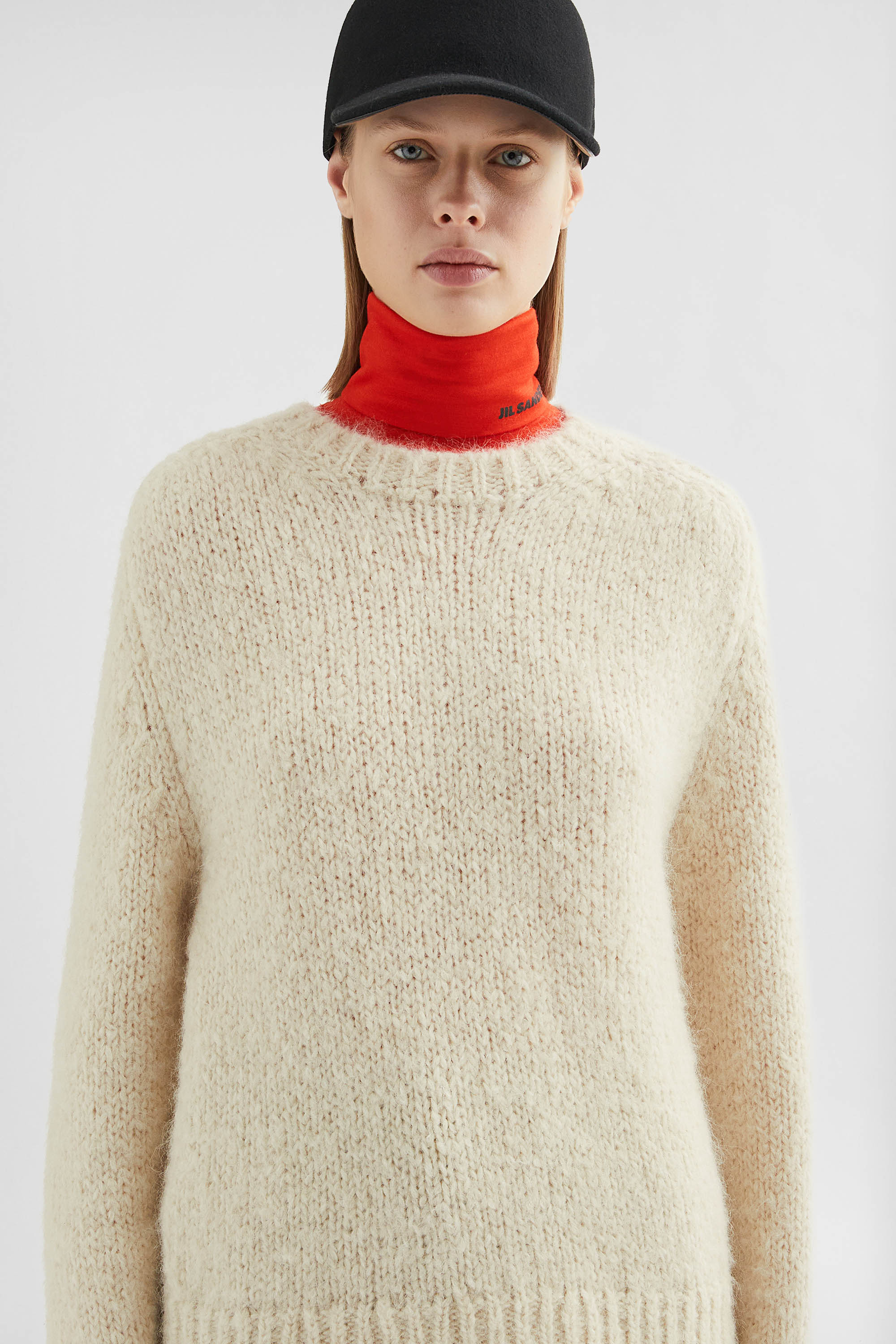 Wool Blend Crew-Neck Sweater - Sweaters - Image 3