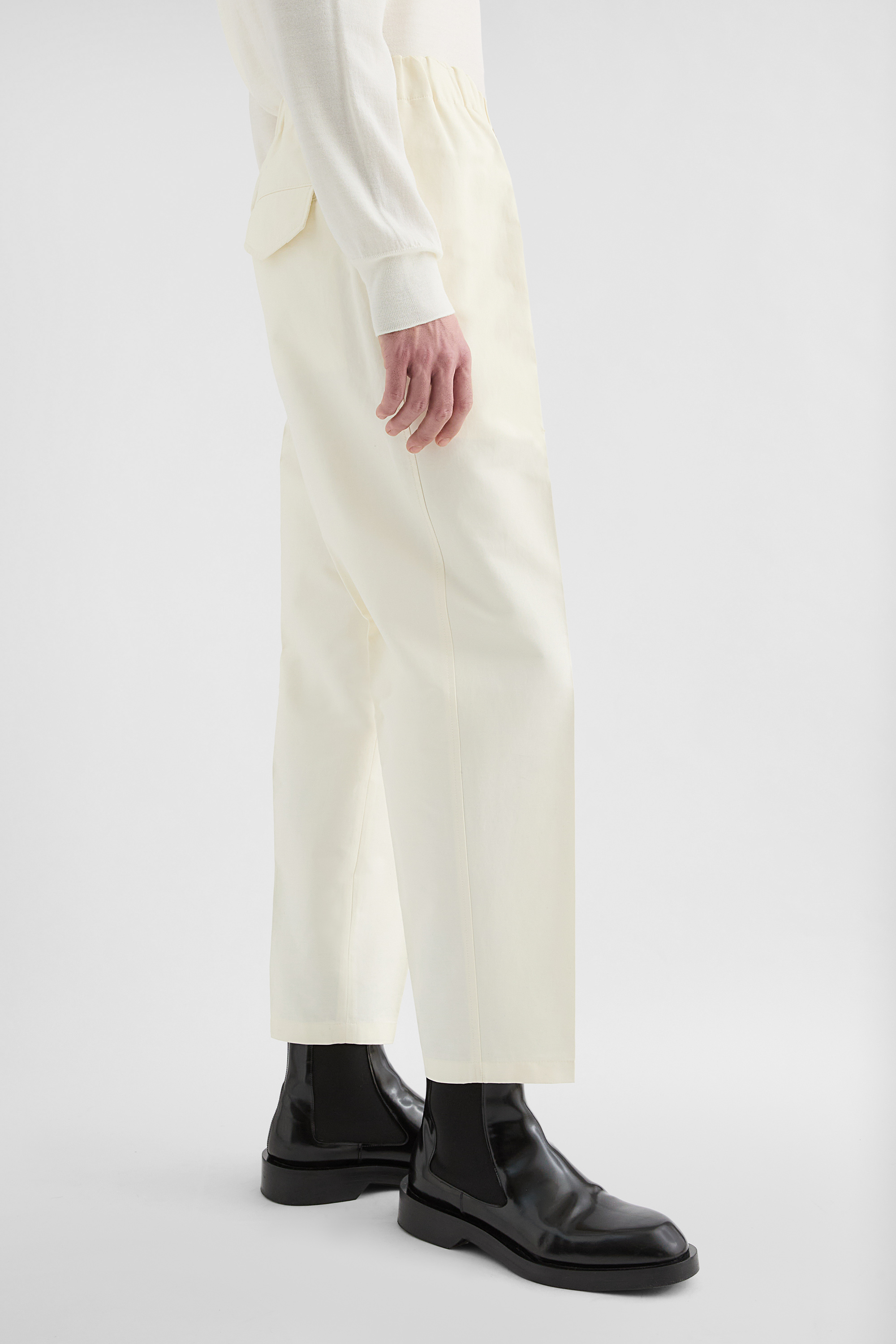 Lightweight Cotton Tapered Trousers Man | Jil Sander