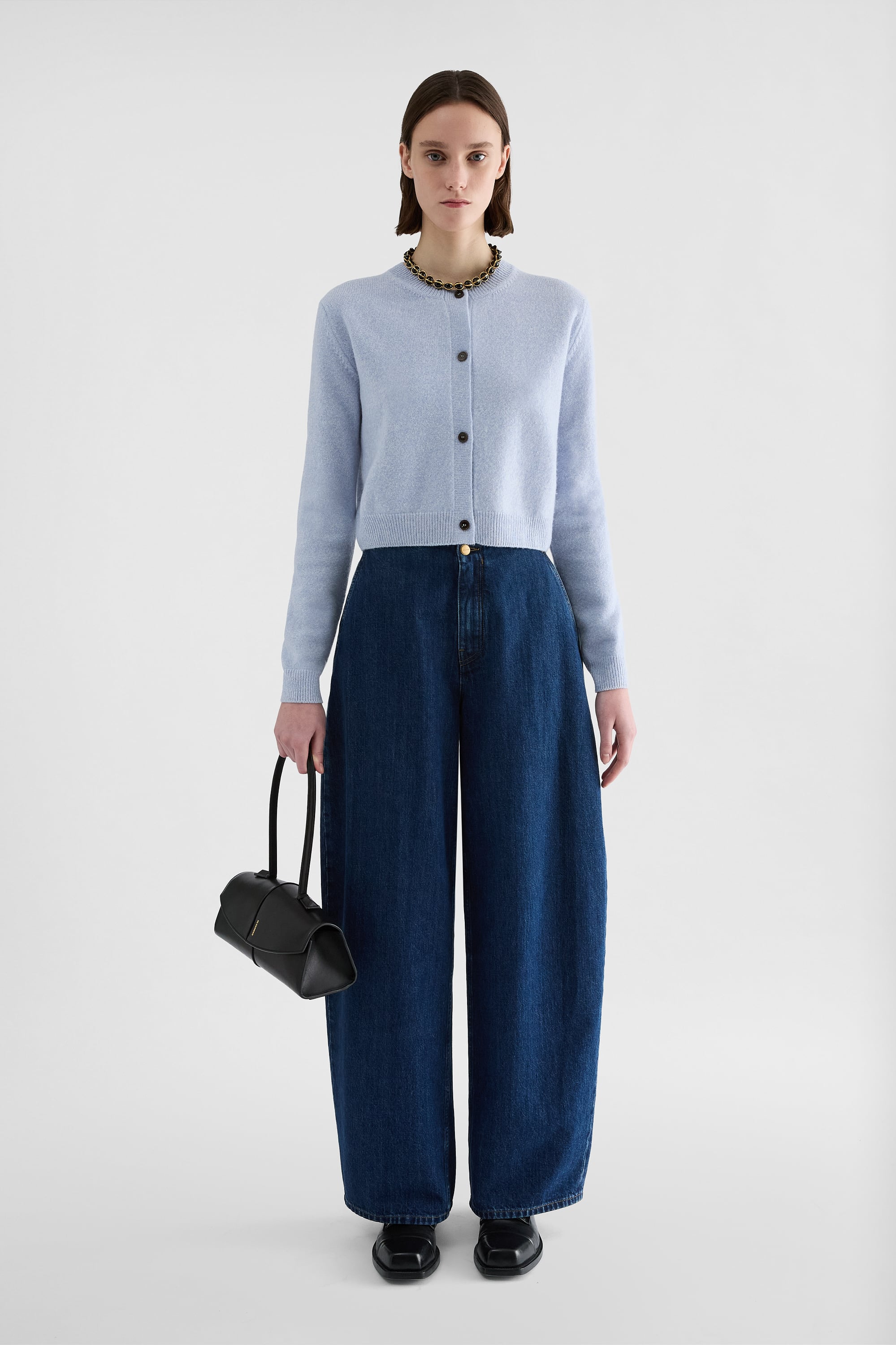 Jil Sander Cashmere Blend Crew-Neck Cardigan