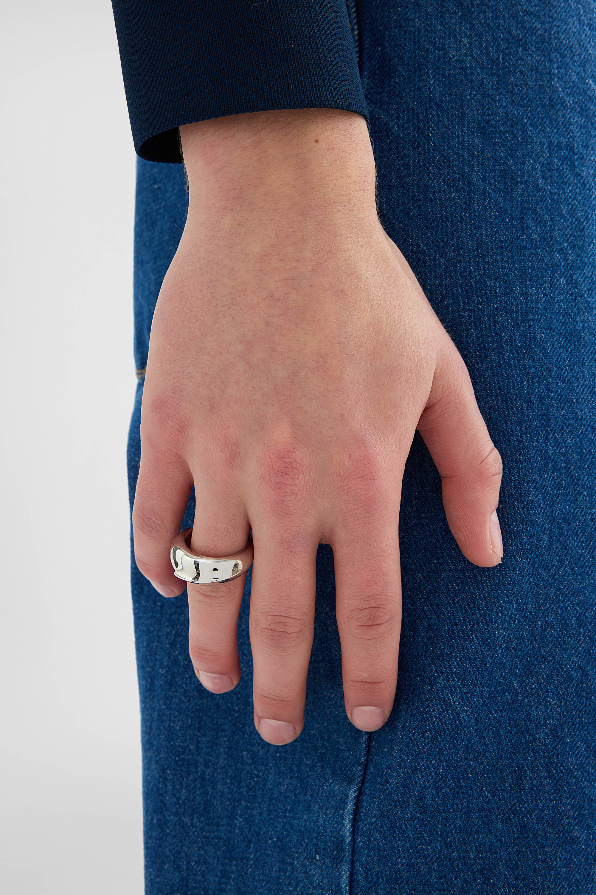 JIL SANDER オリーブ37 24cm Ring レザー Ring Man | Jil Sander Official Online Store