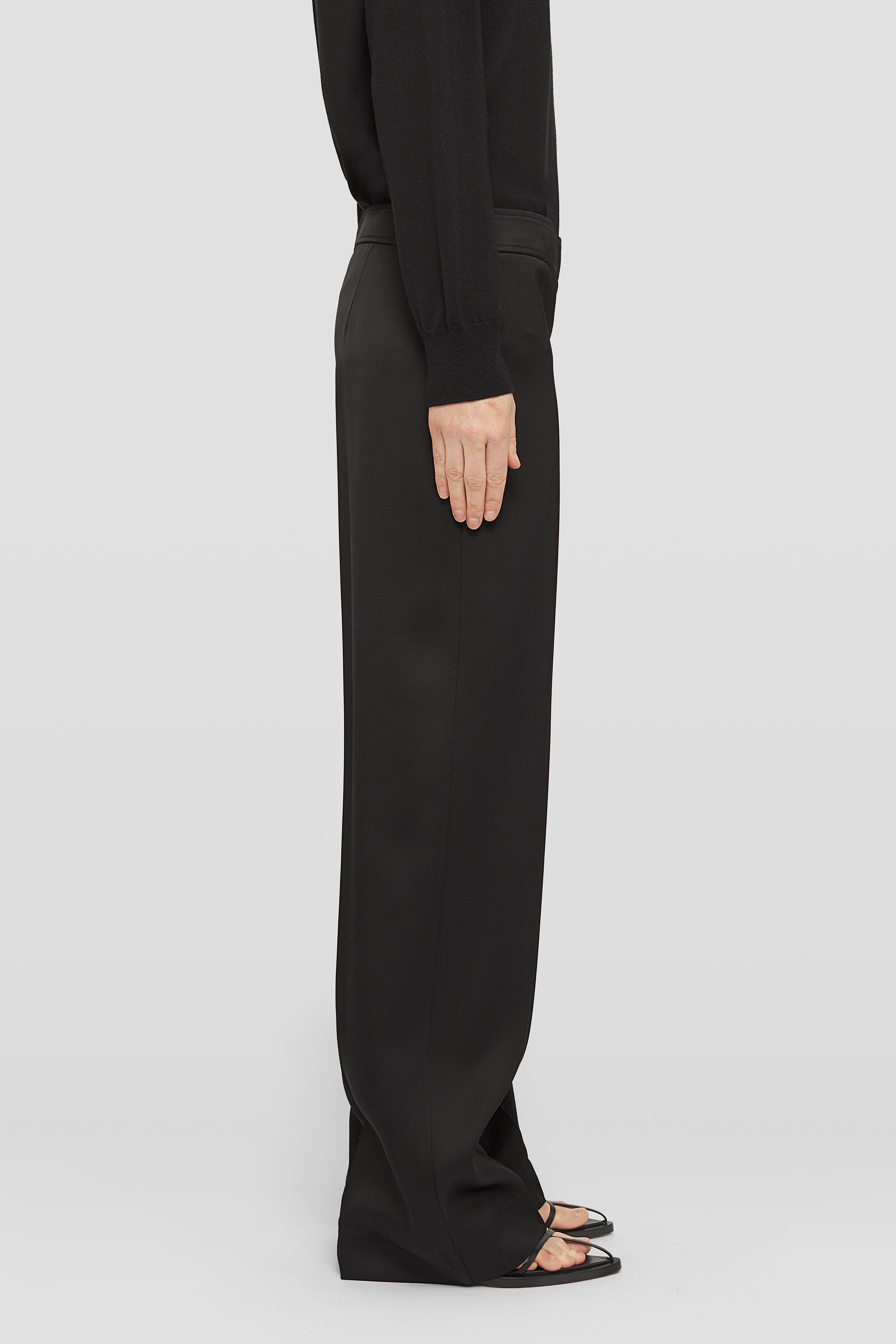 Silk Blend Trousers - Trousers - Image 2