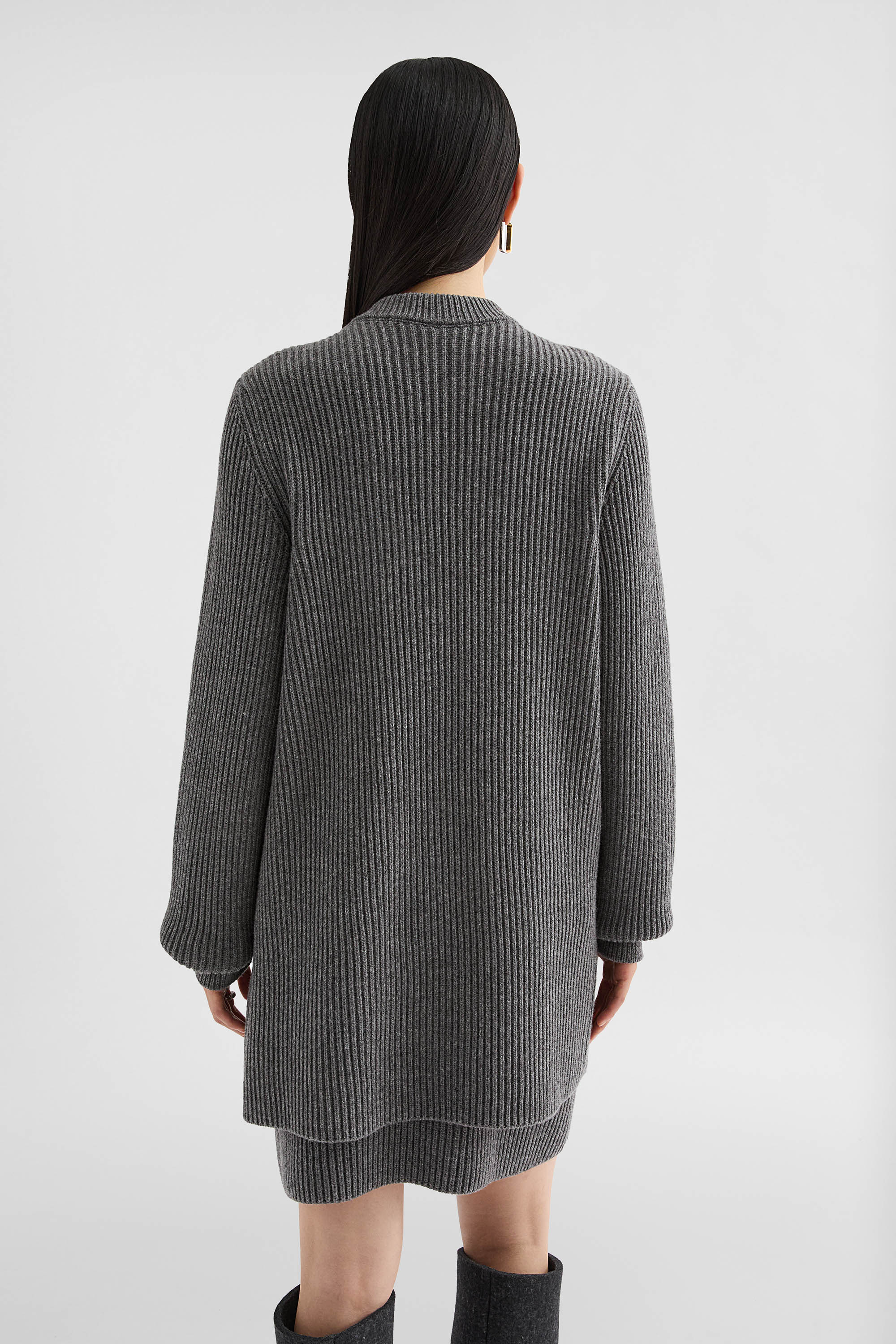Midweight Wool Mini Dress - Sweaters - Image 4
