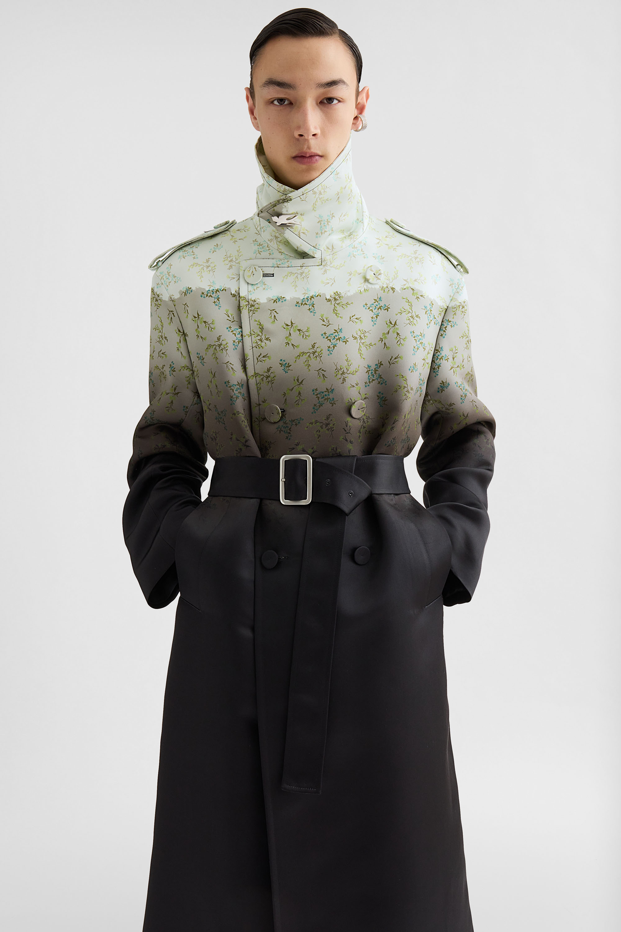 シルク プリント トレンチコート メンズ | Jil Sander 公式オンライン